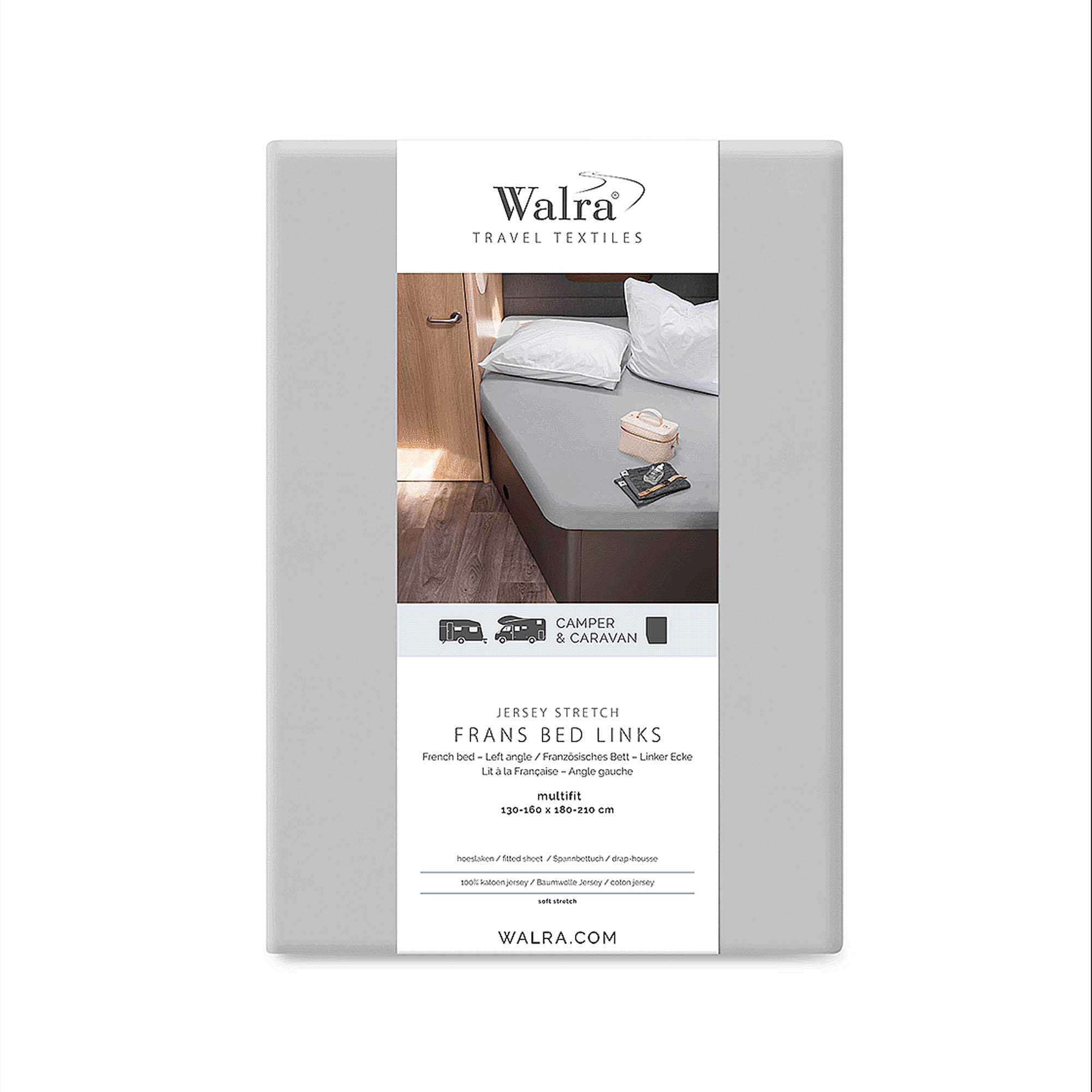 WALRA TRAVEL Jersey Hoeslaken Frans Bed Links