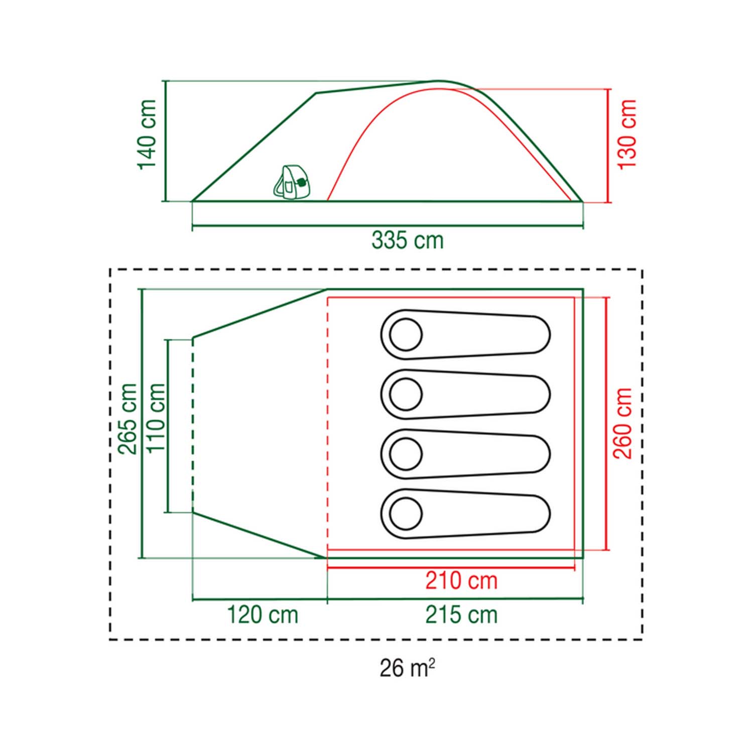 COLEMAN Darwin 4 plus blackout