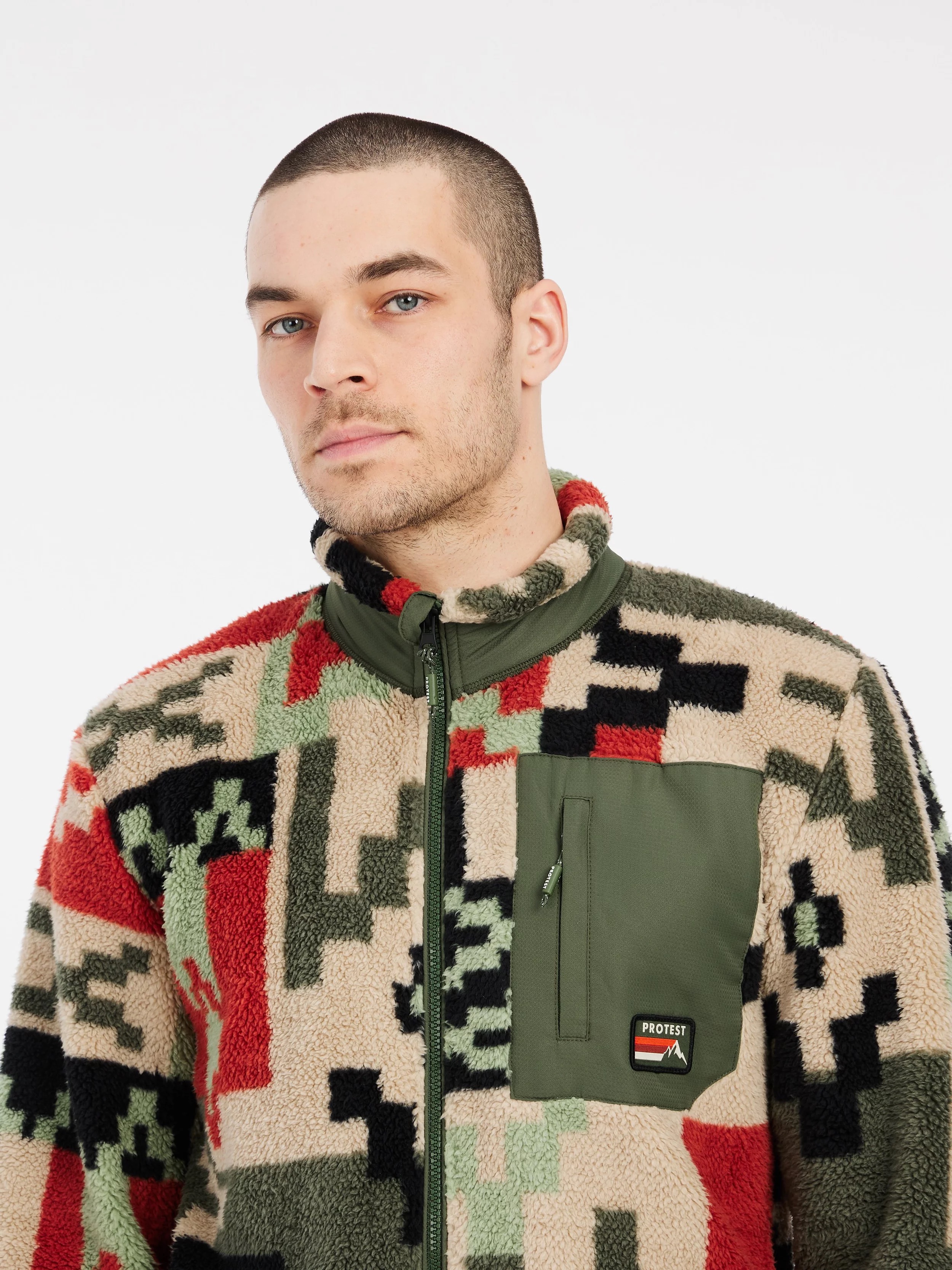 PROTEST Keystone Teddy Fleece Heren