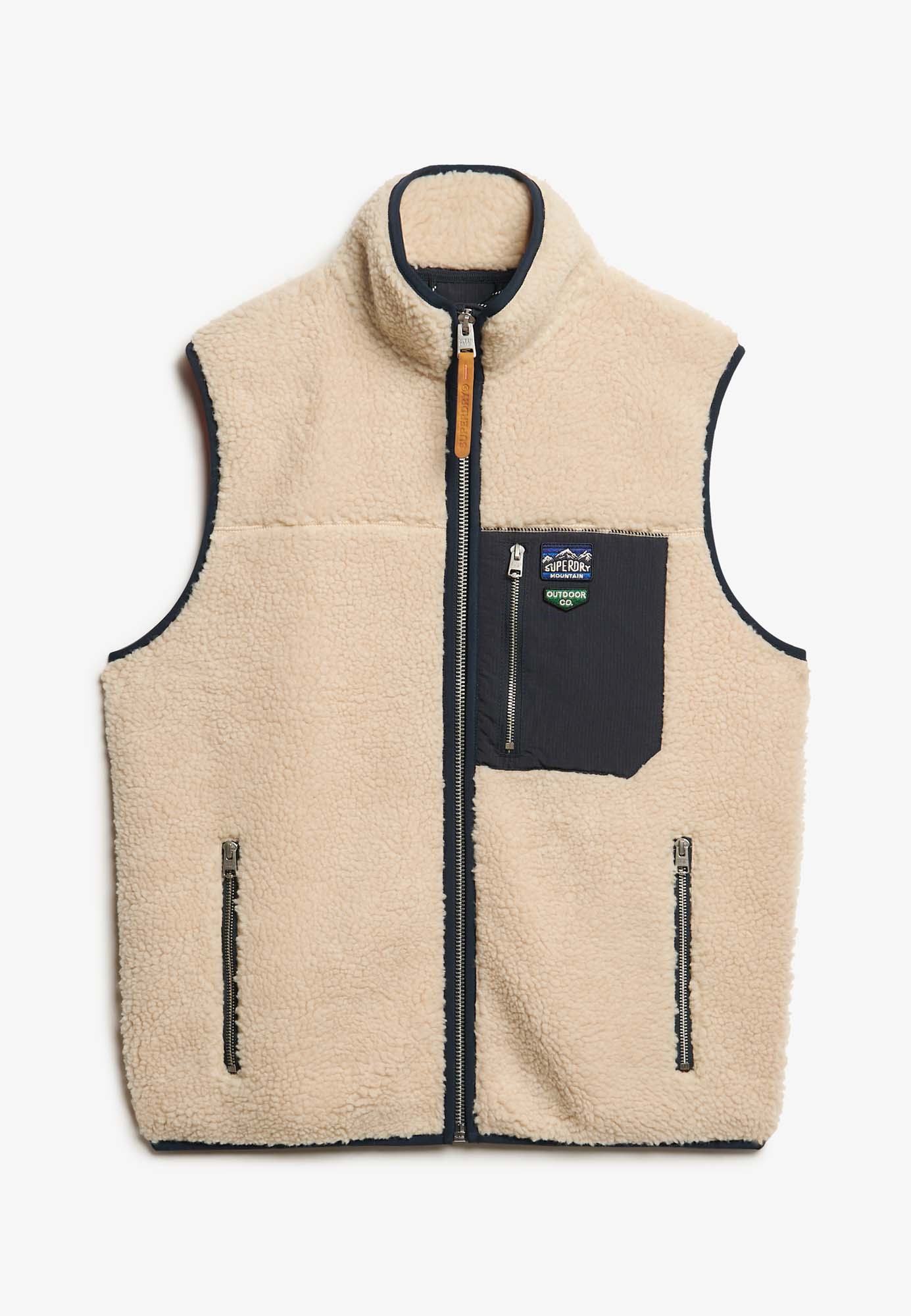 SUPERDRY Vintage Retro Borg Fleece Bodywarmer Heren