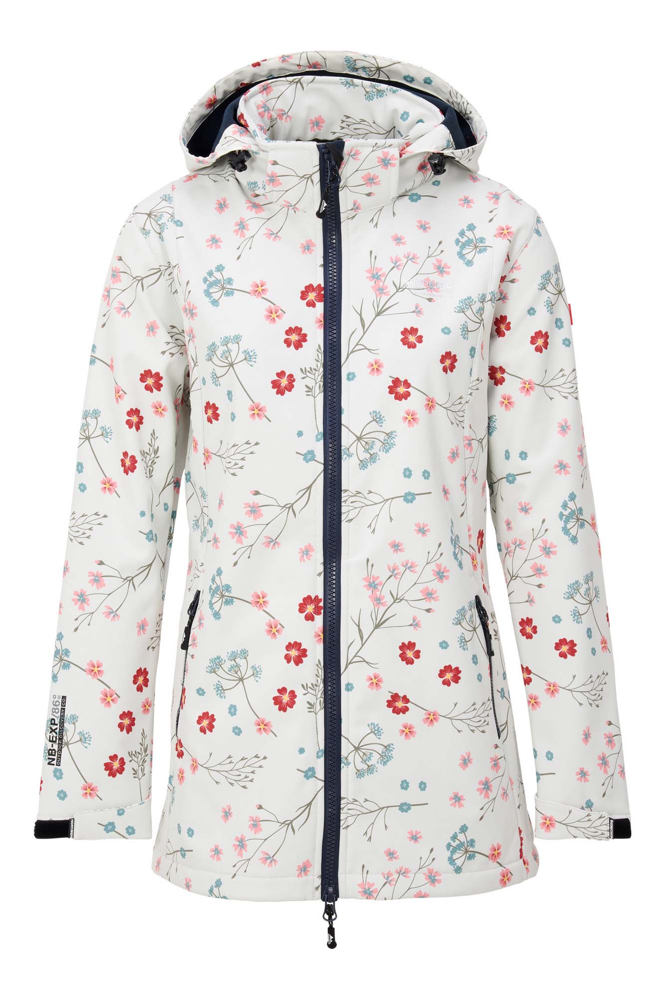 Flower ladies softshell off white a