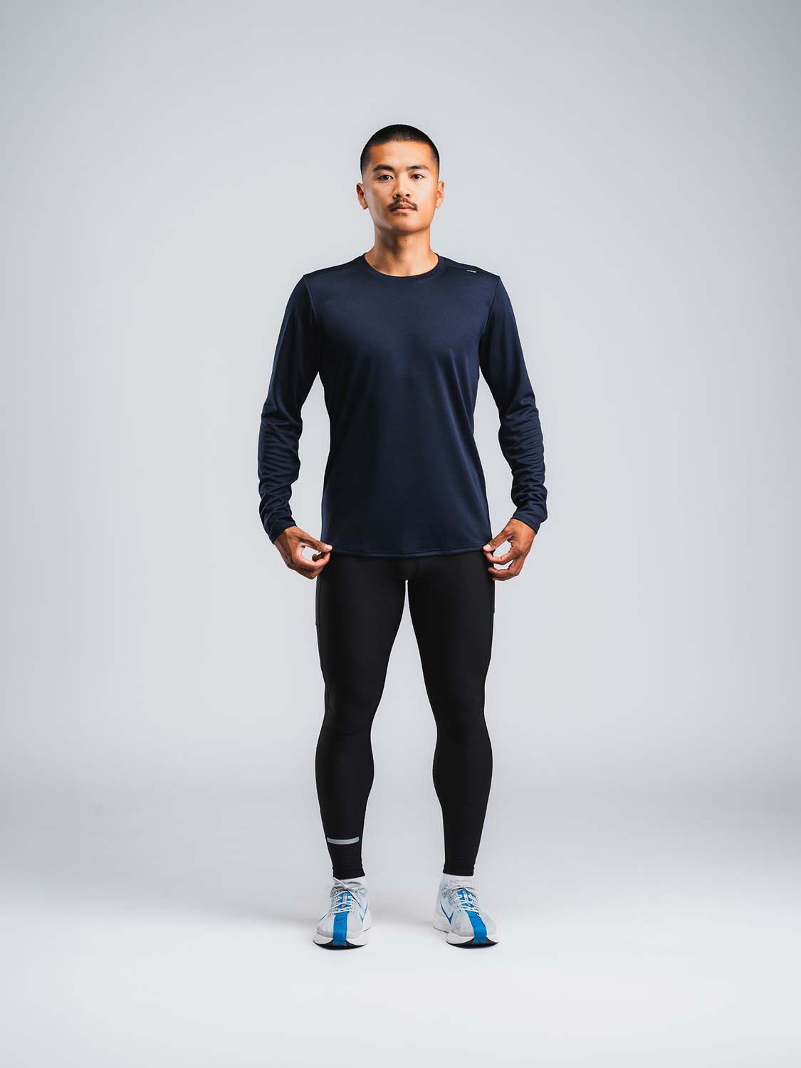 Mens tempo two run ls 1307 night blue 3 v1