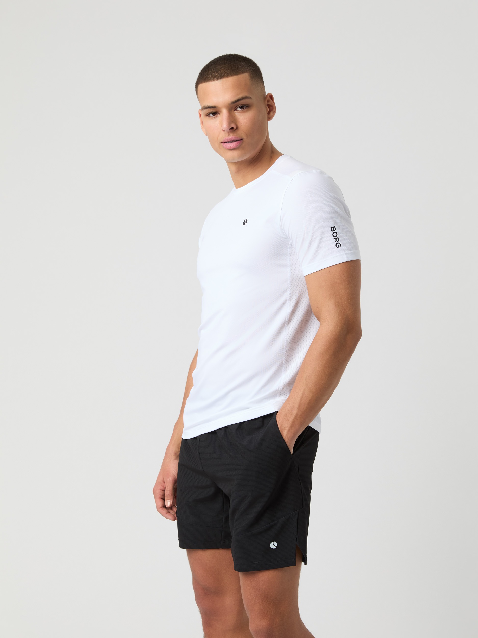 BJORN BORG Mesh Panel T-Shirt Heren