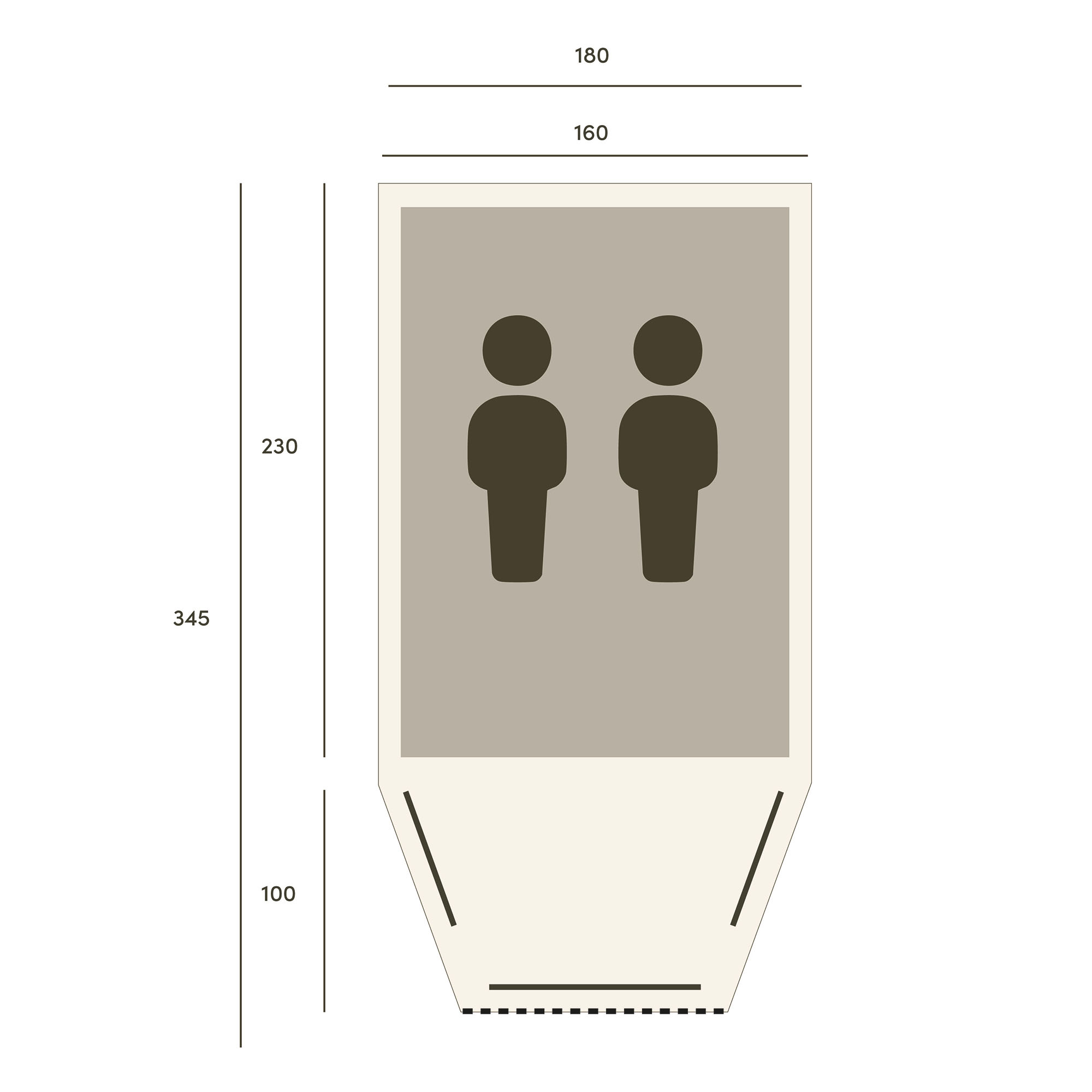 BARDANI Mustang 180 RSTC 2 Persoons Tunneltent 