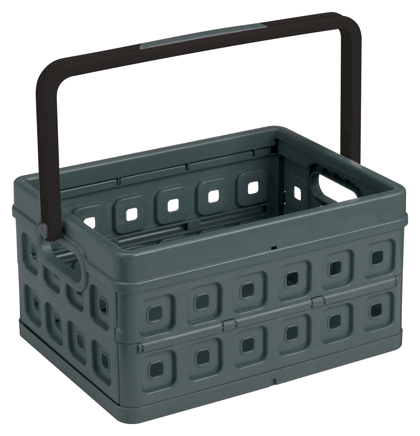 57500636 8711112575103 0 square folding box with handle 24l