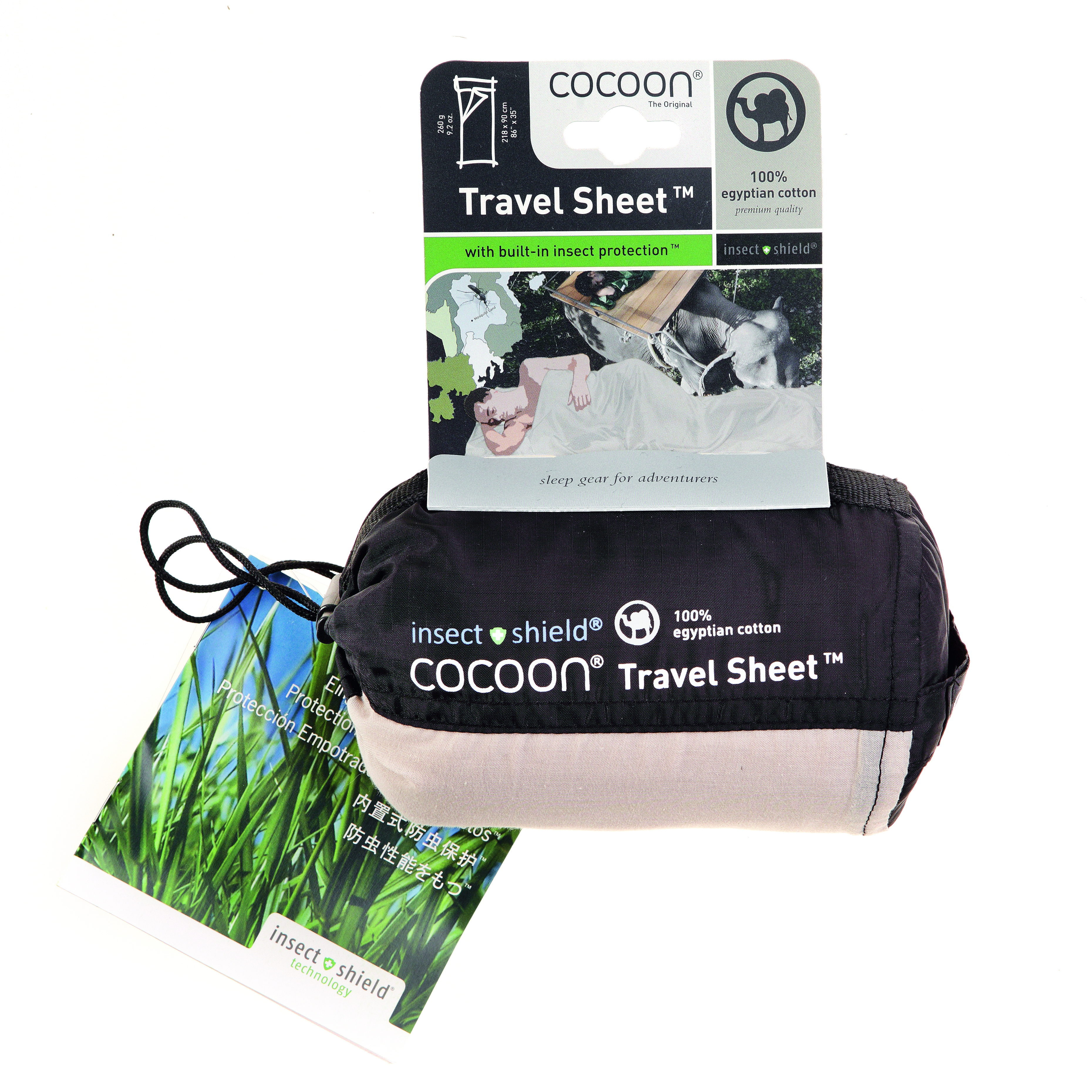 COCOON Travelsheet Insectshield Egyptisch Katoen