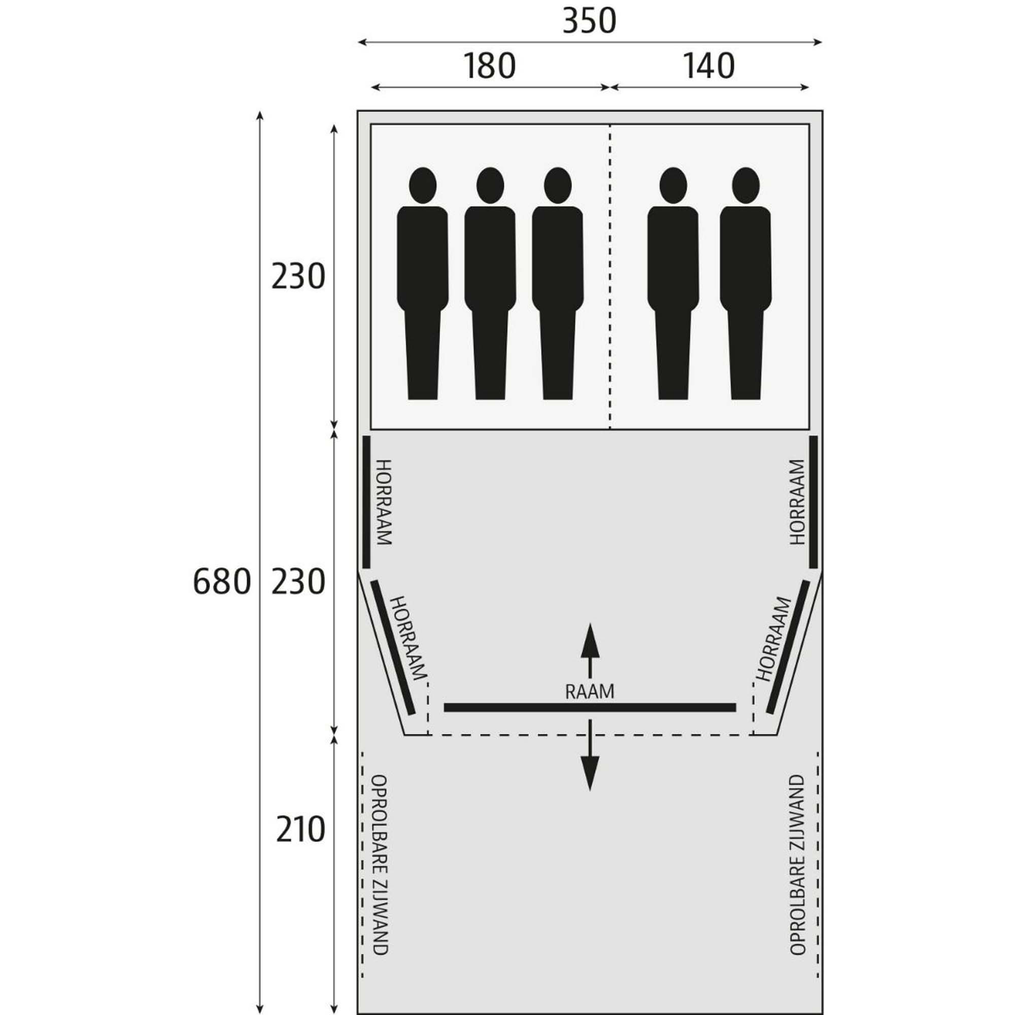 BARDANI Airwave 350 Deluxe TC Opblaasbare Tent