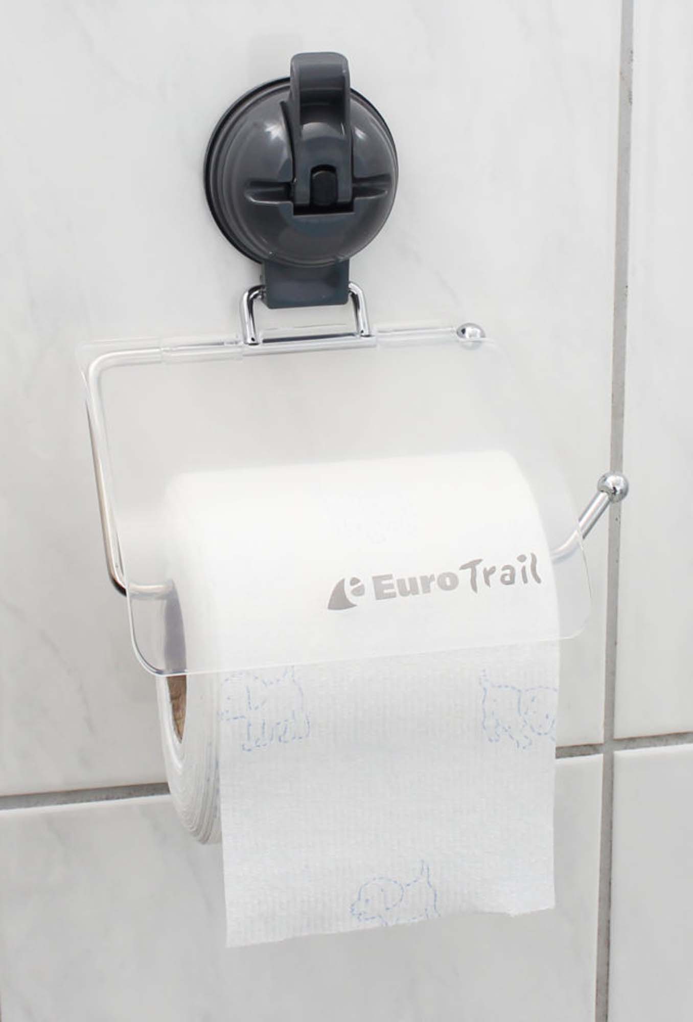 EUROTRAIL Toiletrolhouder met Zuignap