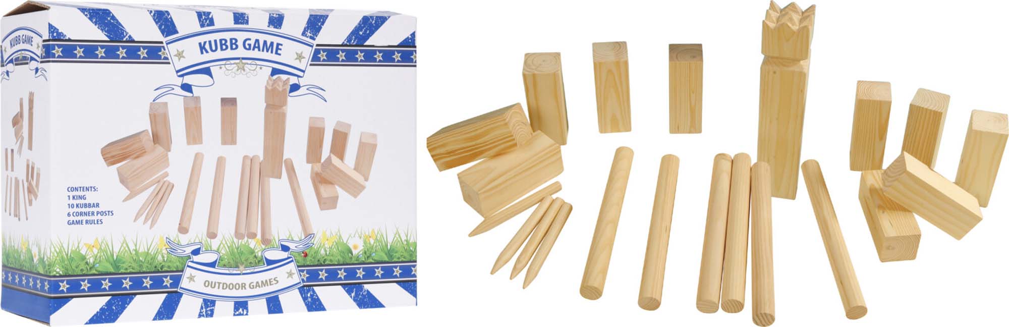 KUBUS Spel Hout set van 11