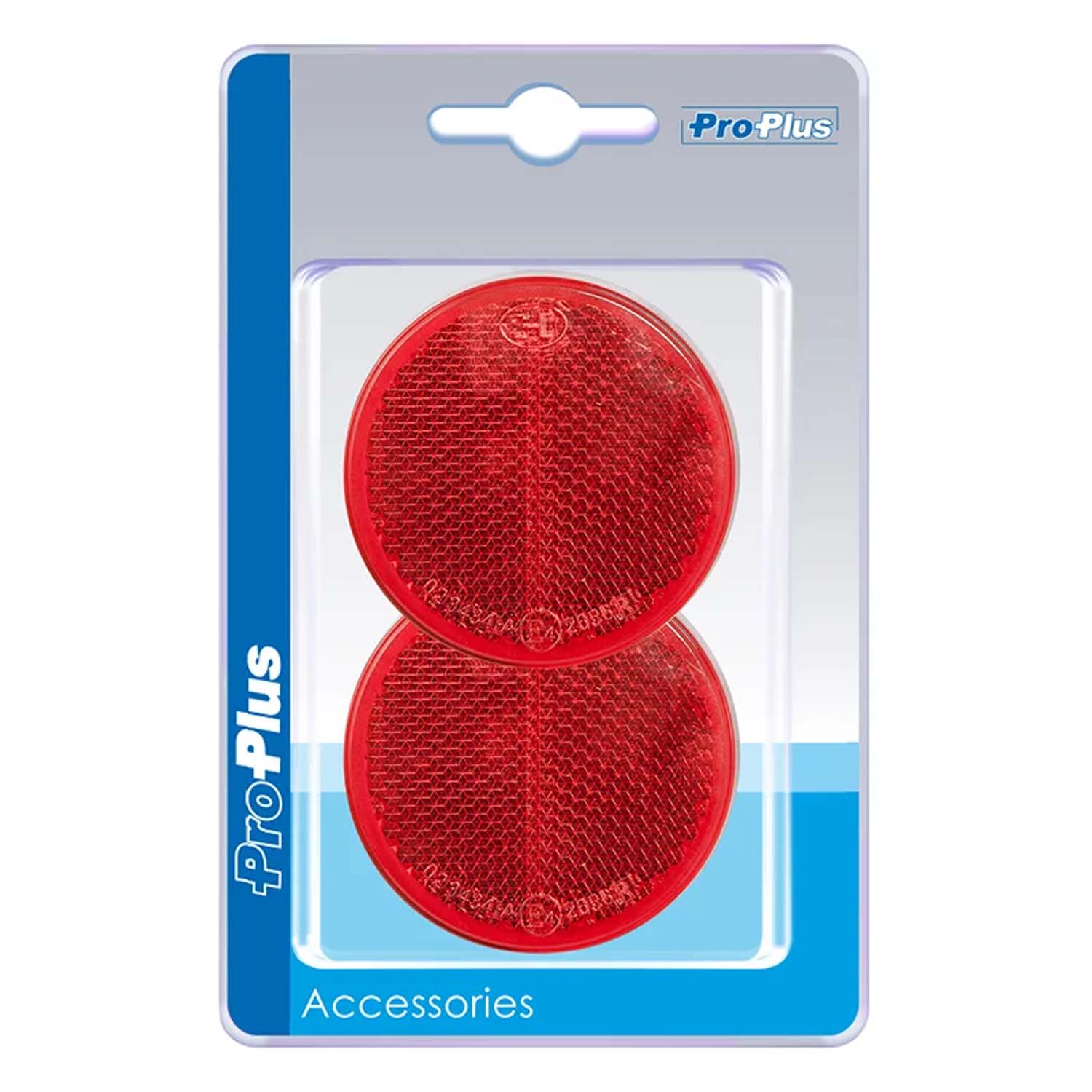 PROPLUS Reflector rood 60mm zelfklevend 2 stuks