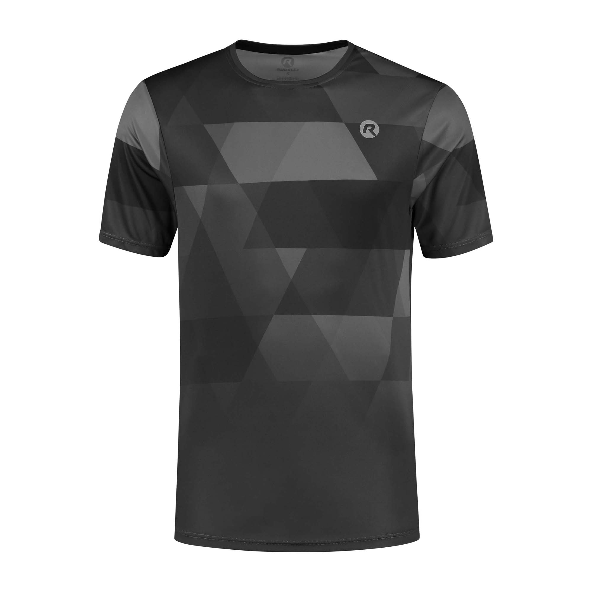 Rog351410 01 geometric tshirt blackgrey