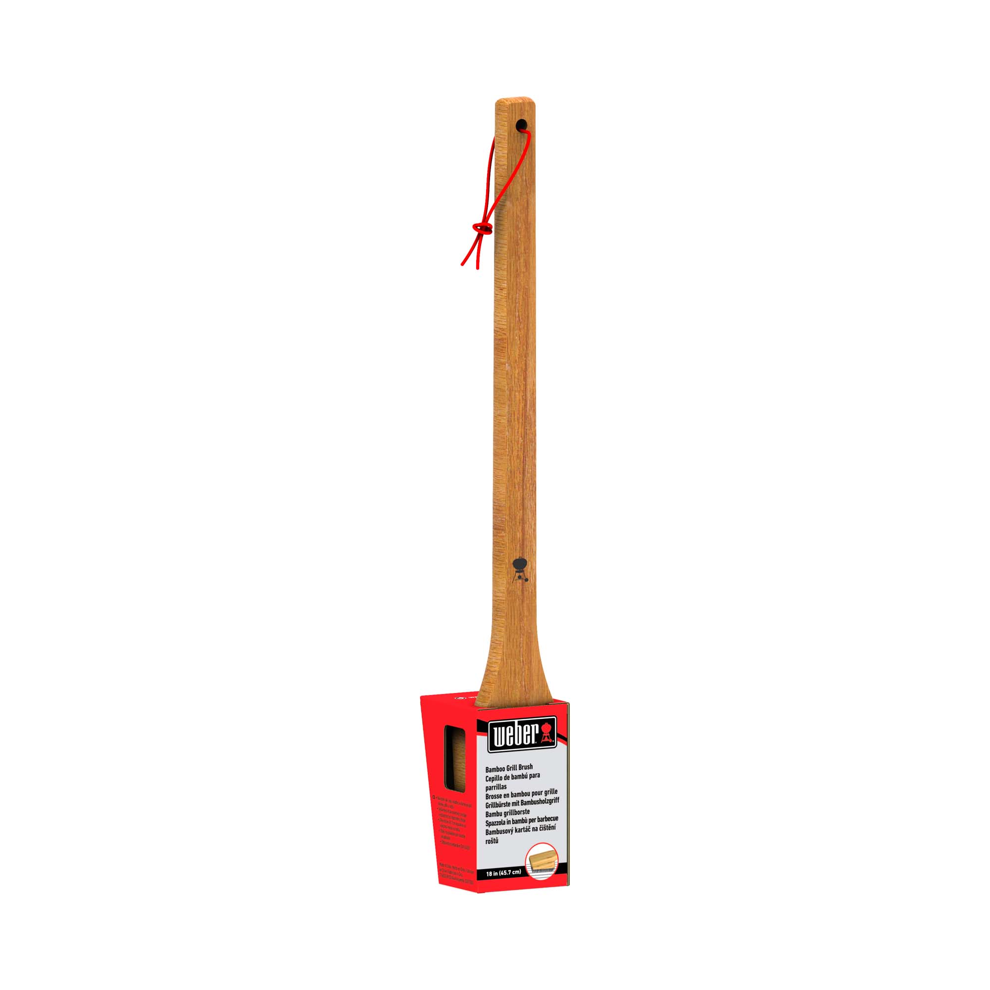 WEBER Bamboehouten Borstel Groot 46cm