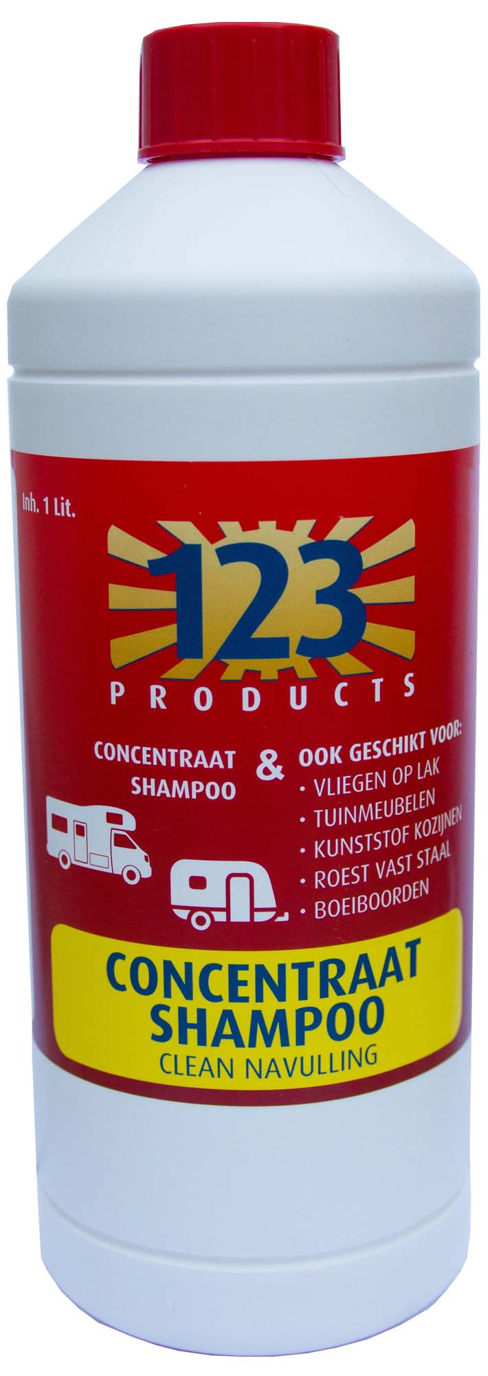 123 PRODUCTS Clean Concentraat Shampoo 1L