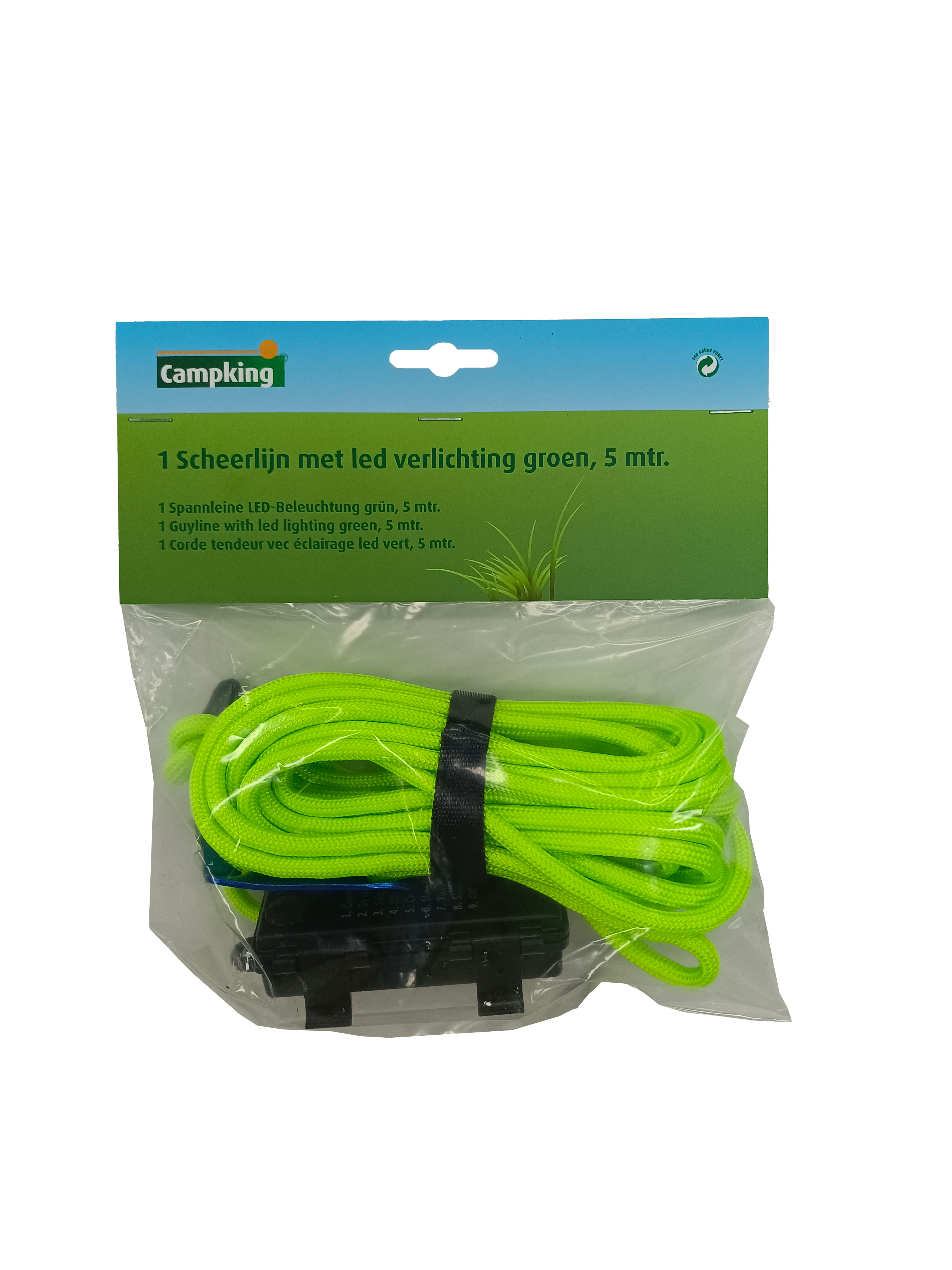 CAMPKING Scheerlijn met LED Verlichting 5 mtr