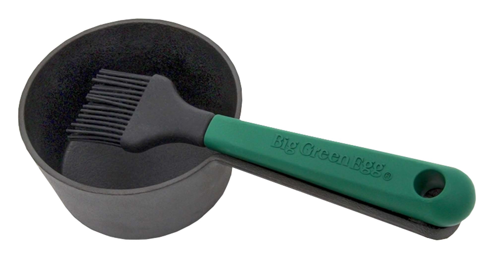 BIG GREEN EGG Gietijzeren Sauspan + Basting Brush