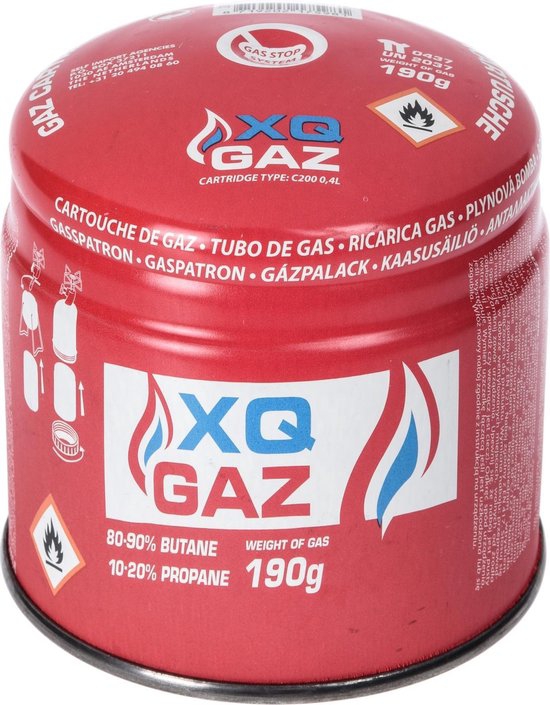 XQ GAZ Gas Navulling Butaan 190 Gr
