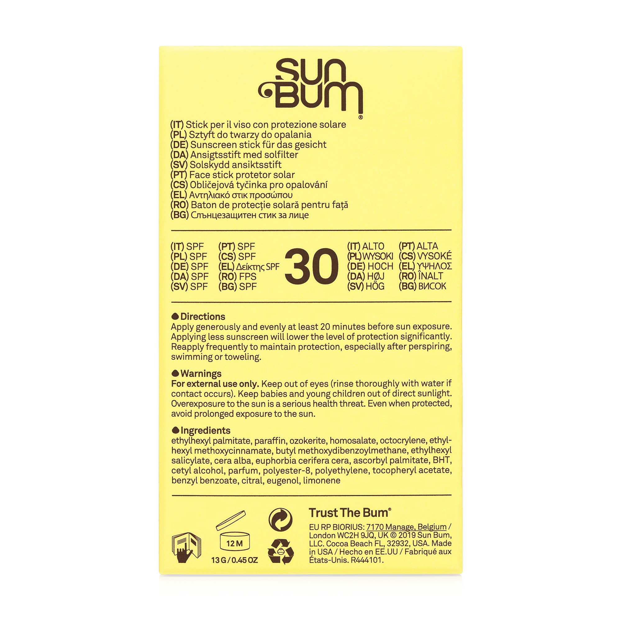 SUNBUM Original SPF 30 Sunscreen Face Stick