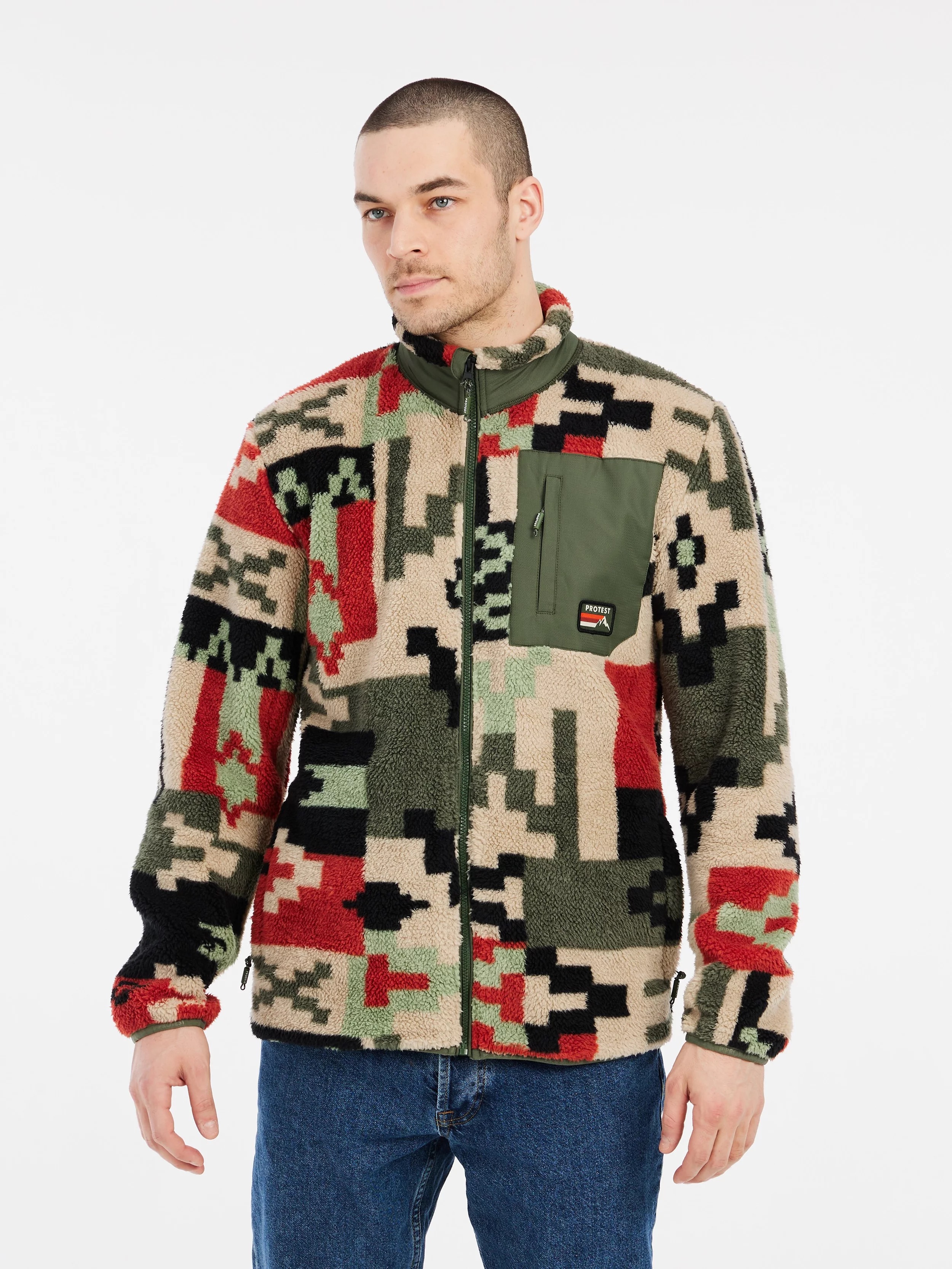 PROTEST Keystone Teddy Fleece Heren