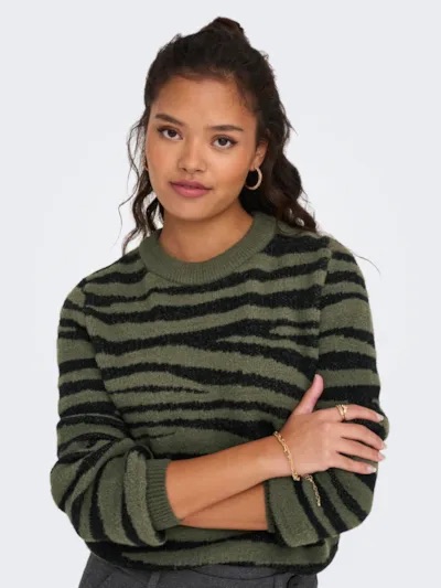 JDY Lorraine Animal Pullover Dames JDY Lorraine Animal Pullover Dames