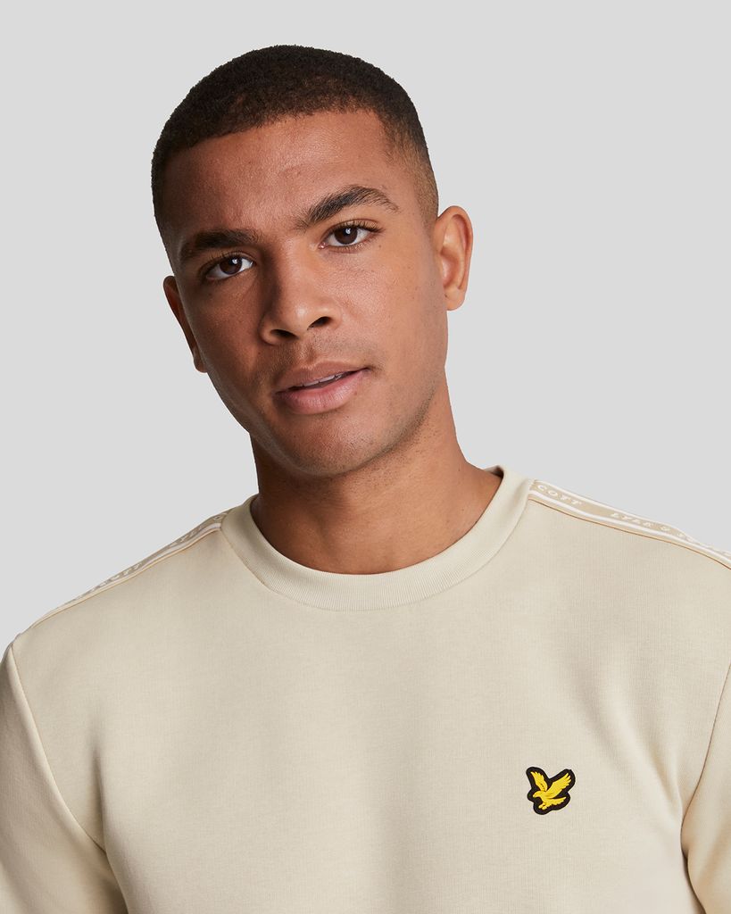 LYLE AND SCOTT Tape Crew Neck Sweatshirt Heren LYLE AND SCOTT Tape Crew Neck Sweatshirt Heren