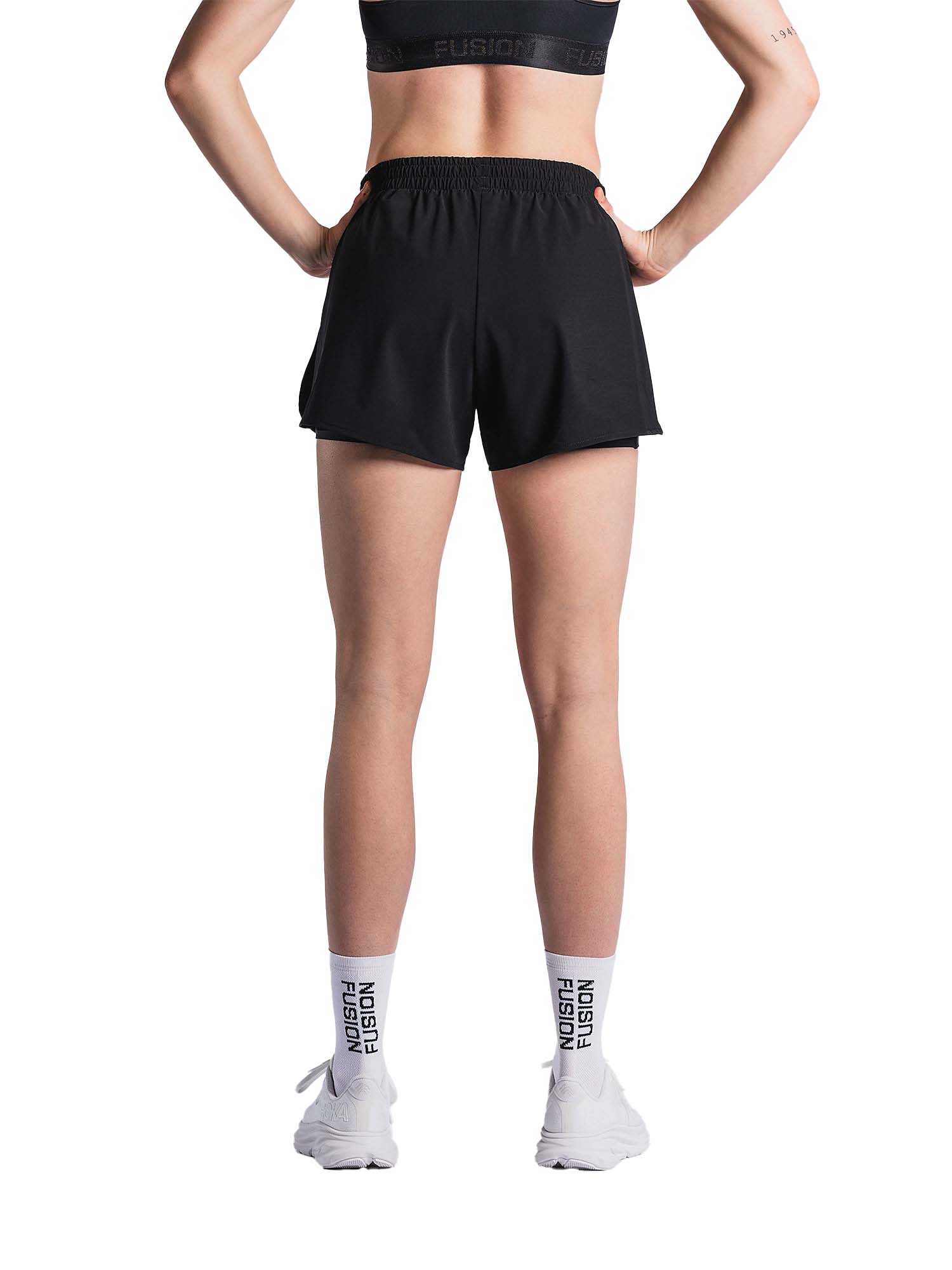Womens run shorts 1112 black 2 v1