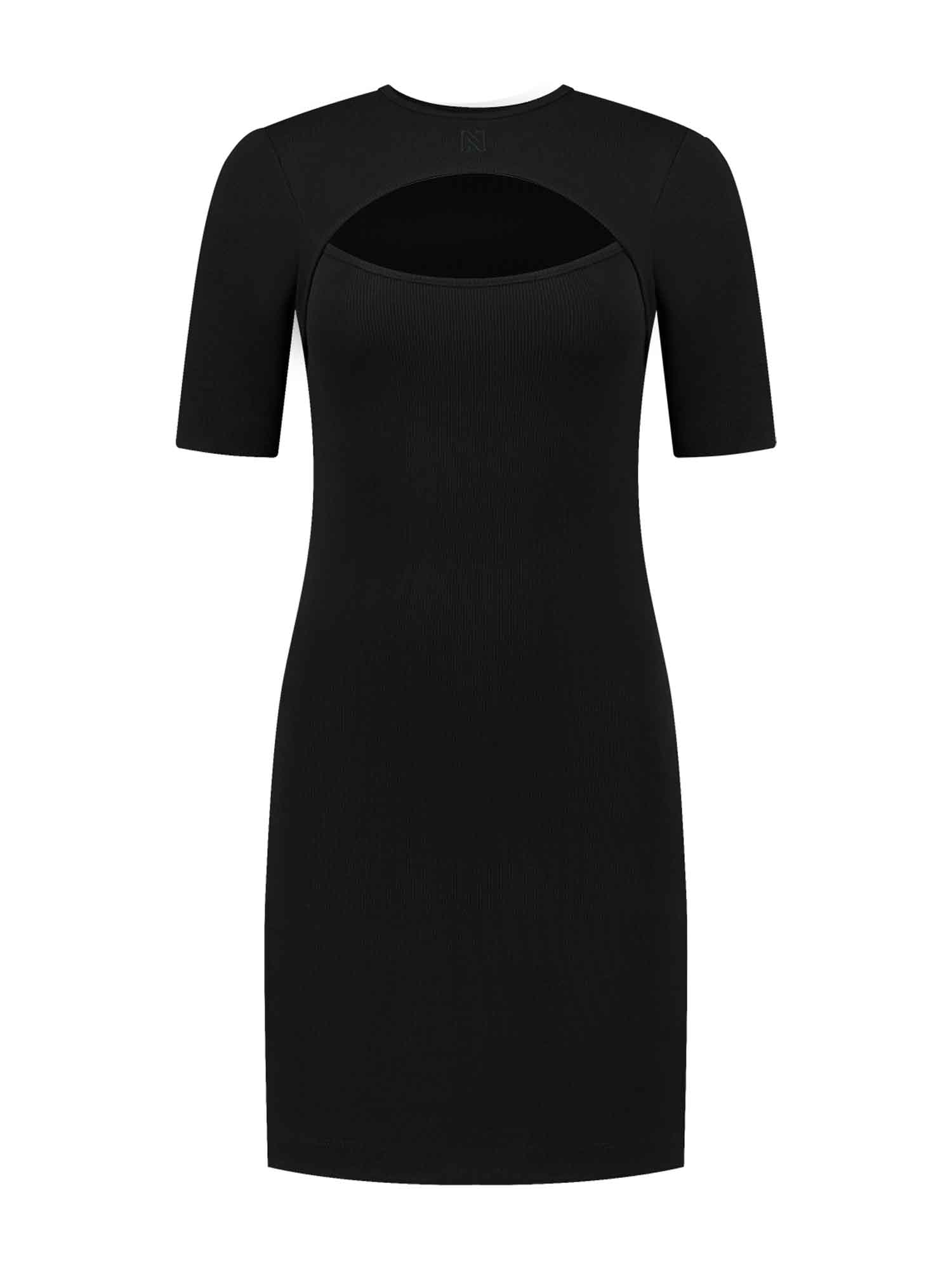 NIKKIE NIKKIE Cutout Rib Jurk