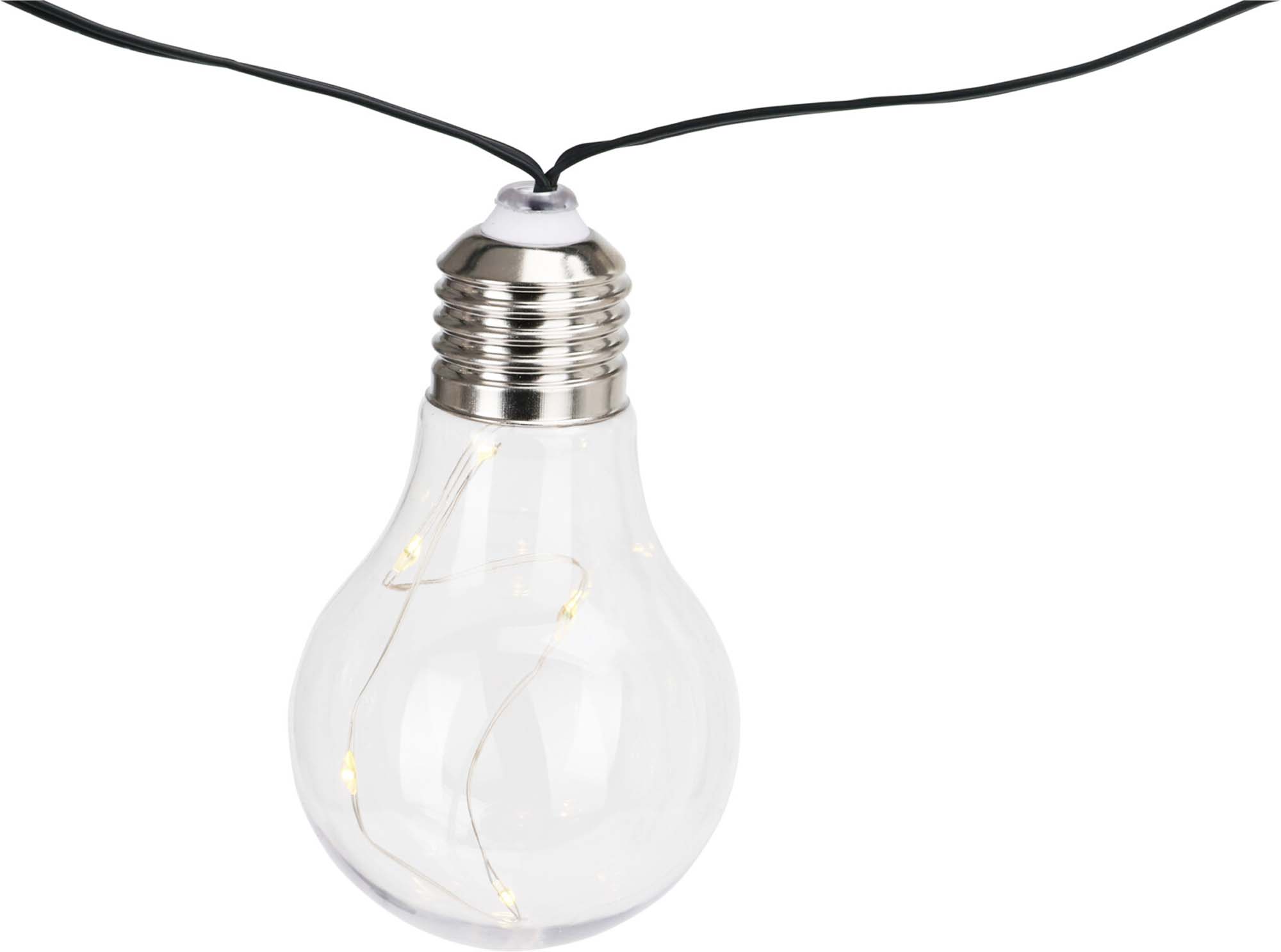 KOOPMAN Feestverlichting Solar 10 lampen