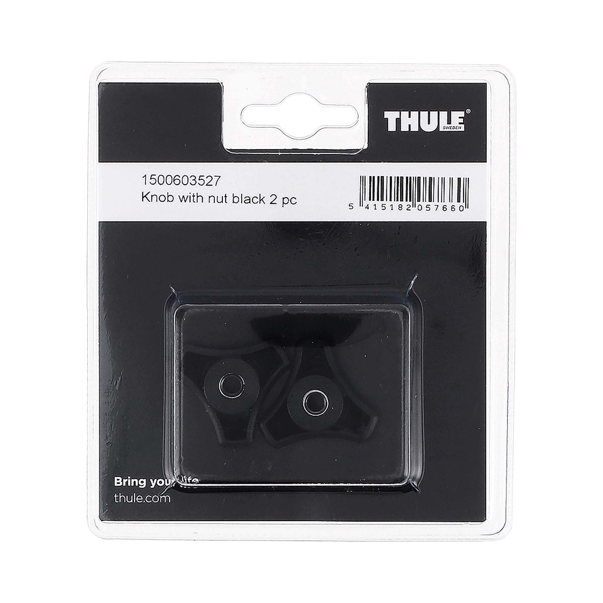 THULE Knob met Nut Zwart