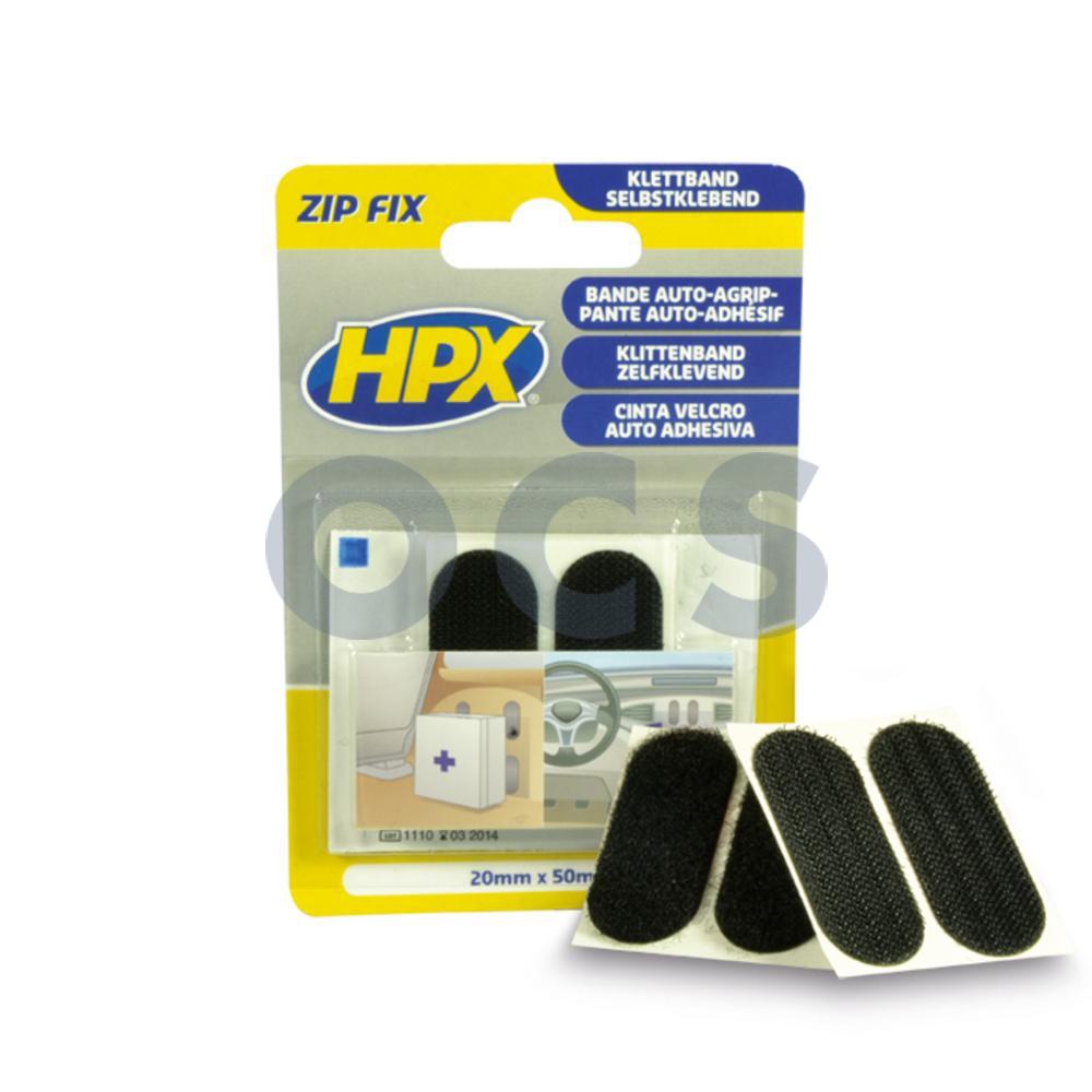 HPX Zip Fix Klittenband Pads - 20Mmx50Mm