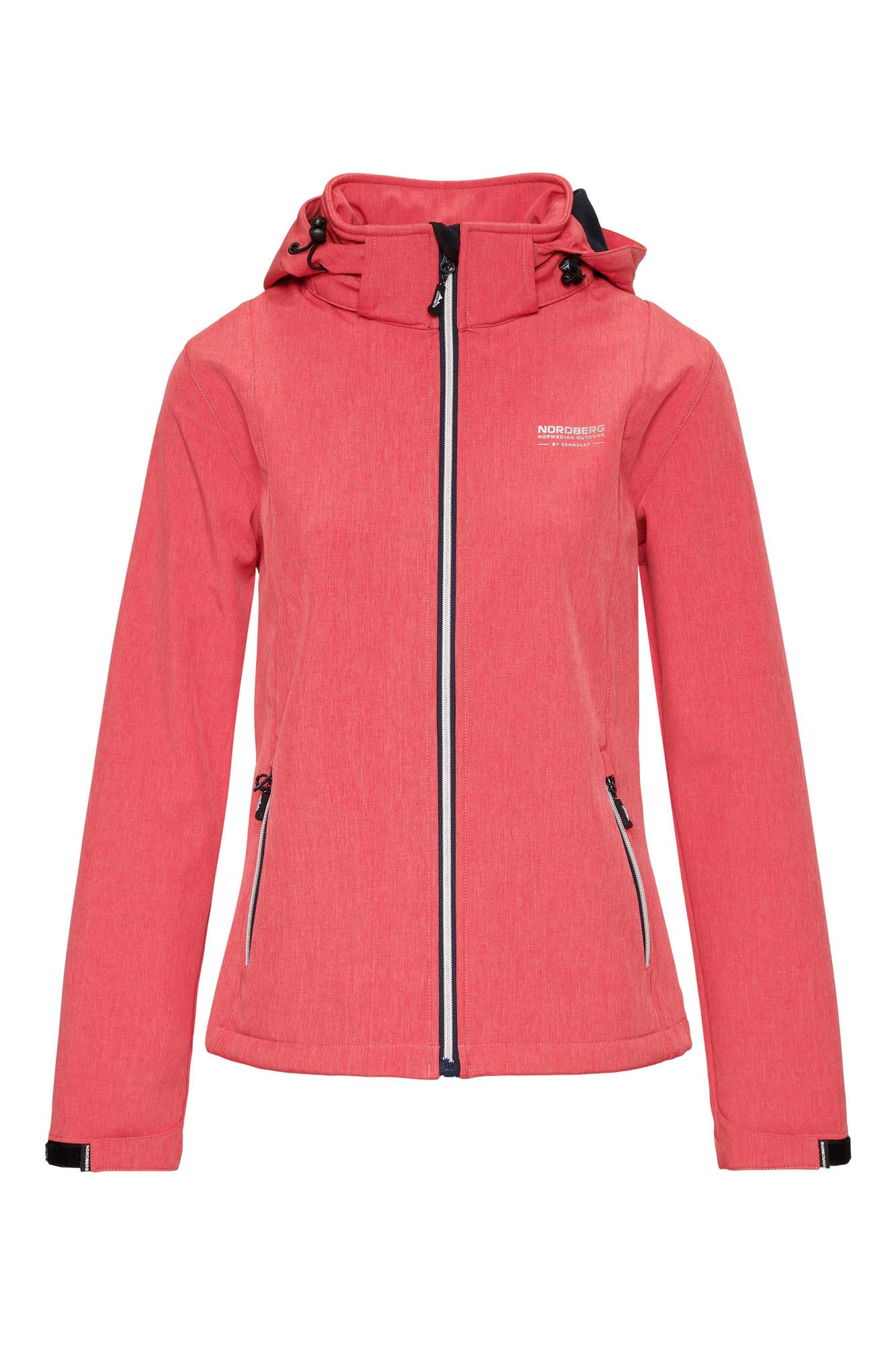 Rinda ladies softshell coral melange a