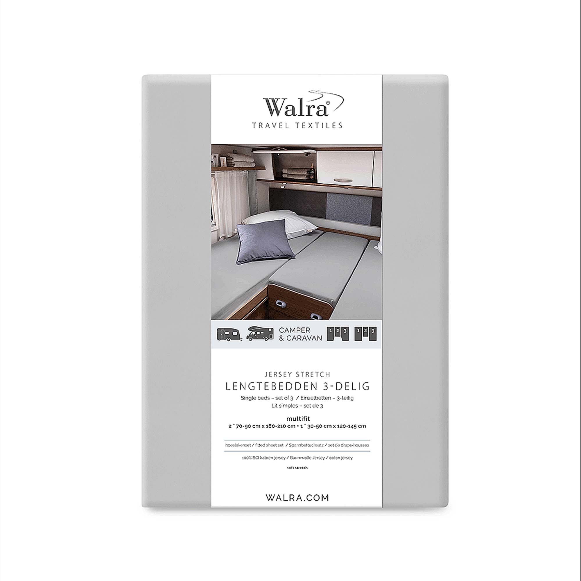 WALRA TRAVEL Jersey Hoeslaken 3-delig