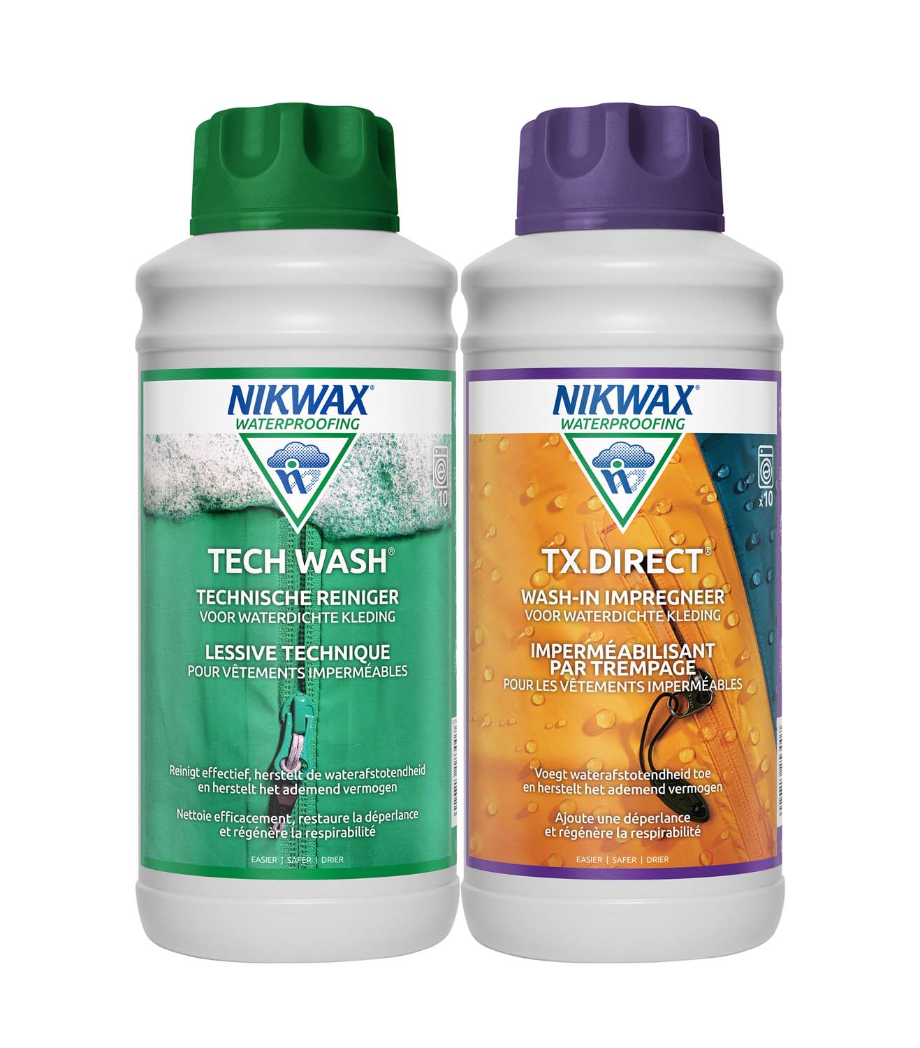 NIKWAX Tech Wash Reiniger + TX.Direct Impregneer 1L
