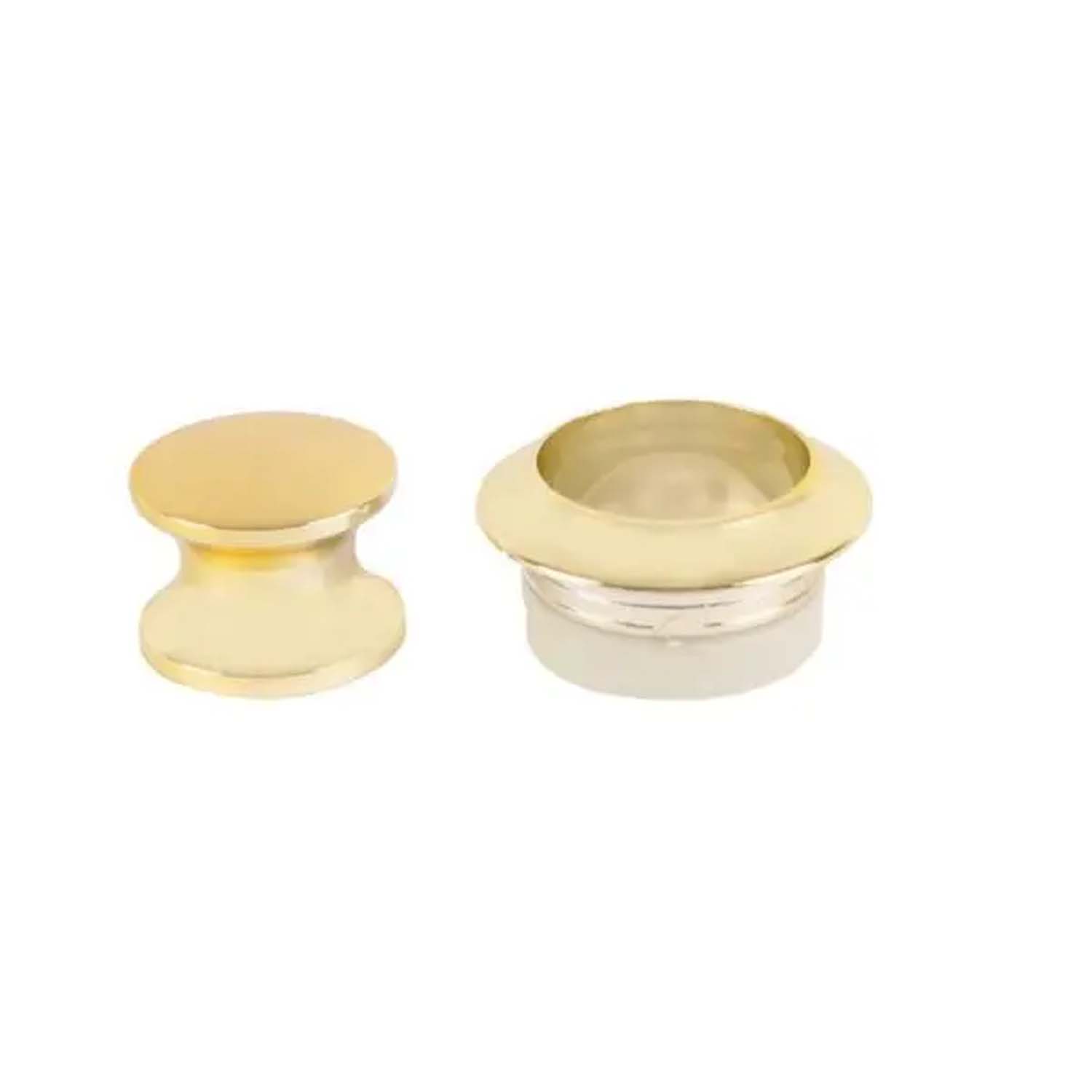 FJORD OUTDOOR Knop+Ring Pushlock Koper 2st