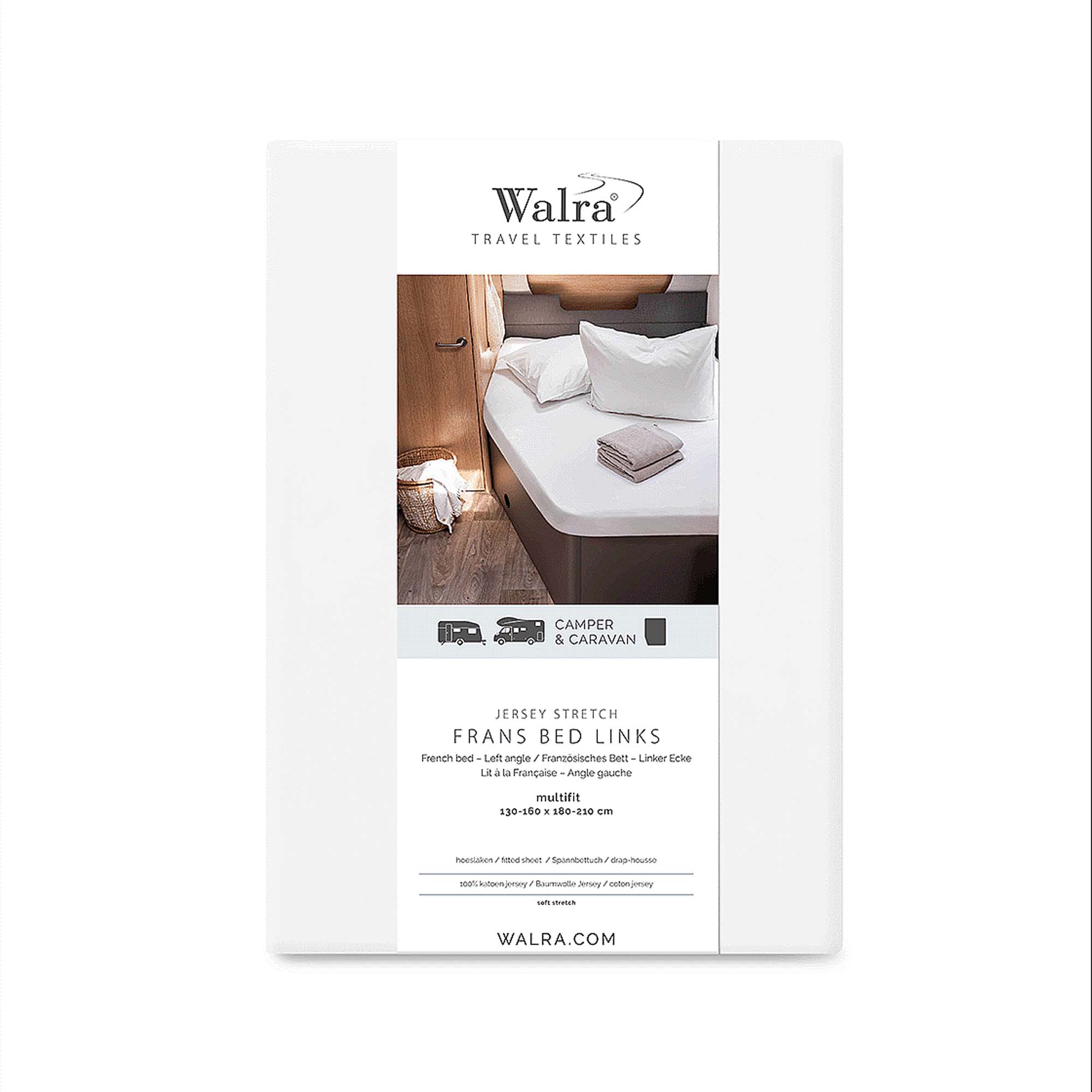 WALRA TRAVEL Jersey hoeslaken Frans Bed Links