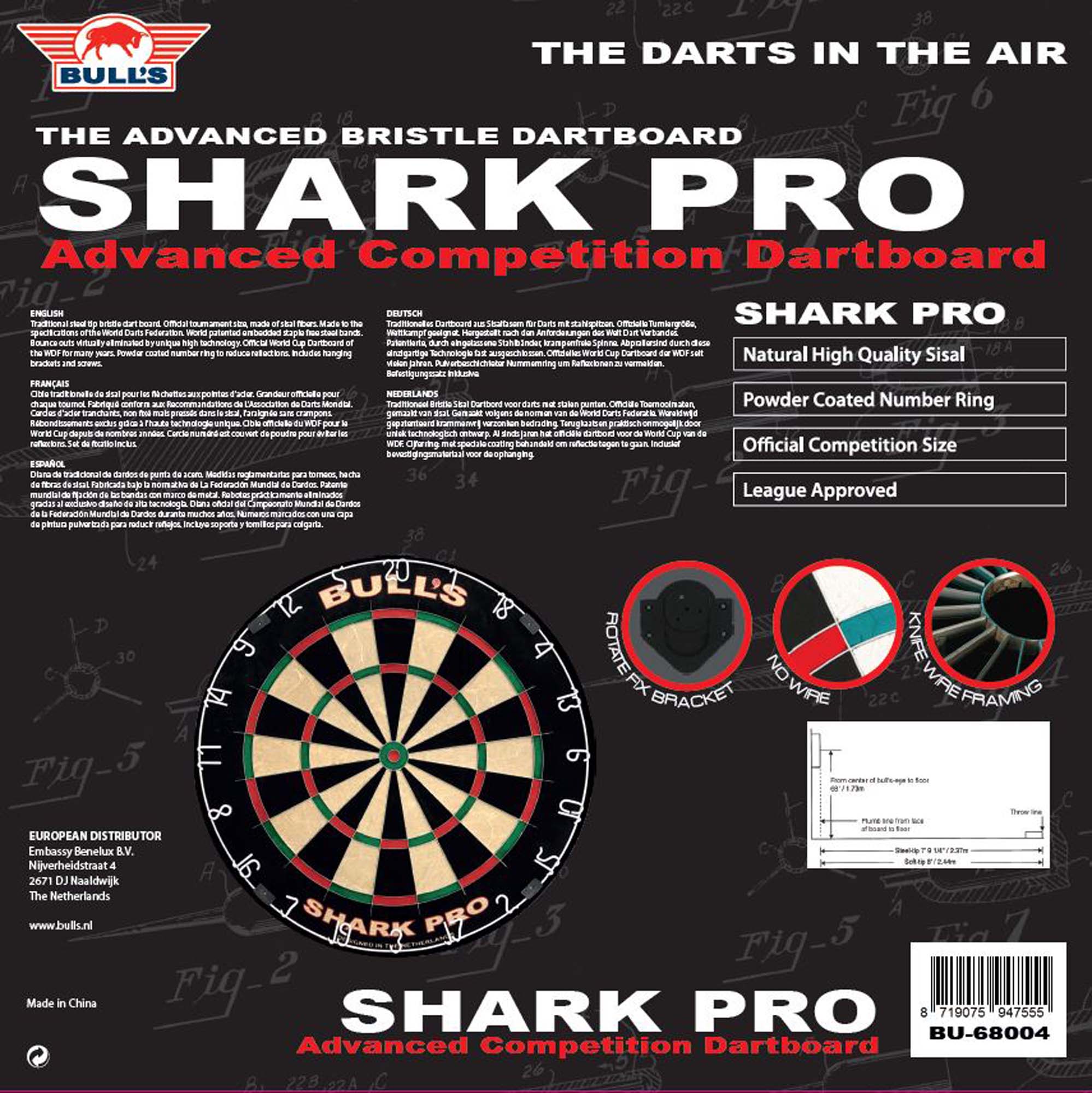 BULLS Shark Pro Dartboard