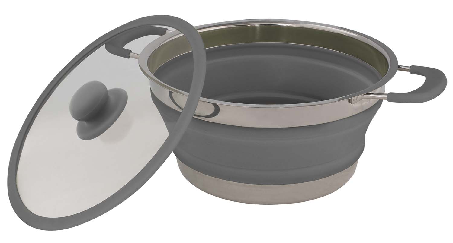 EUROTRAIL Pan met Deksel Opvouwbaar 1.5L