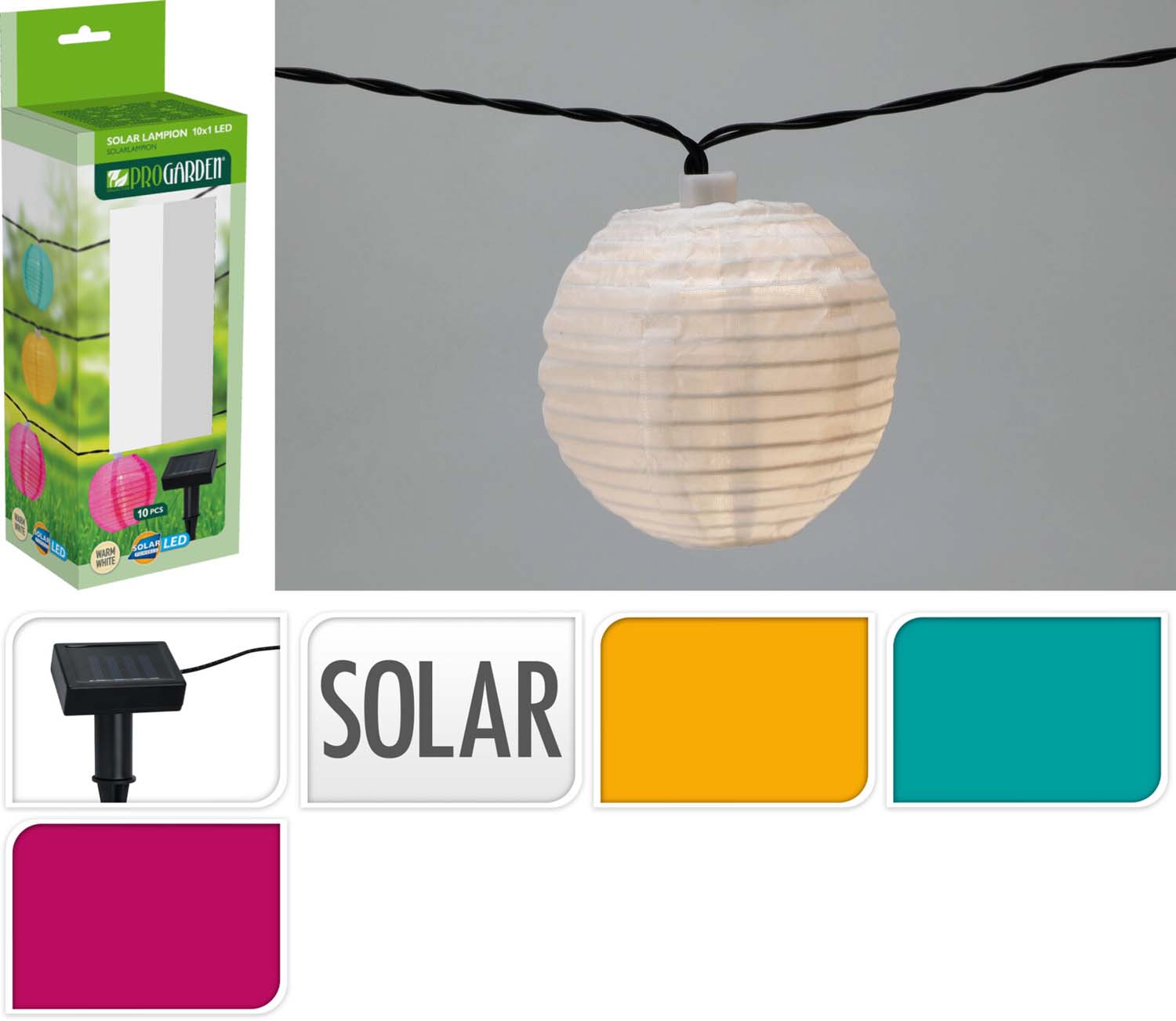 EXCELLENT Solarlampionnen 10st