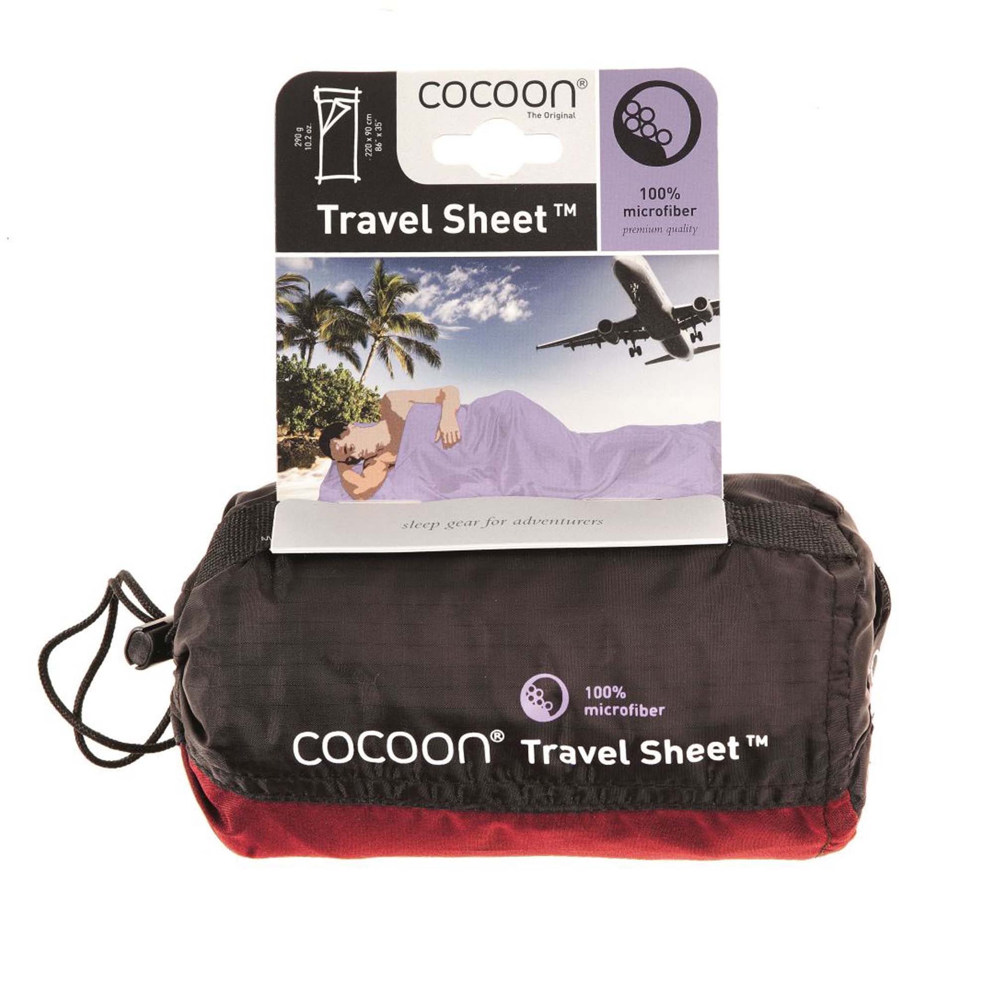 COCOON travelsheet microfiber cranberry