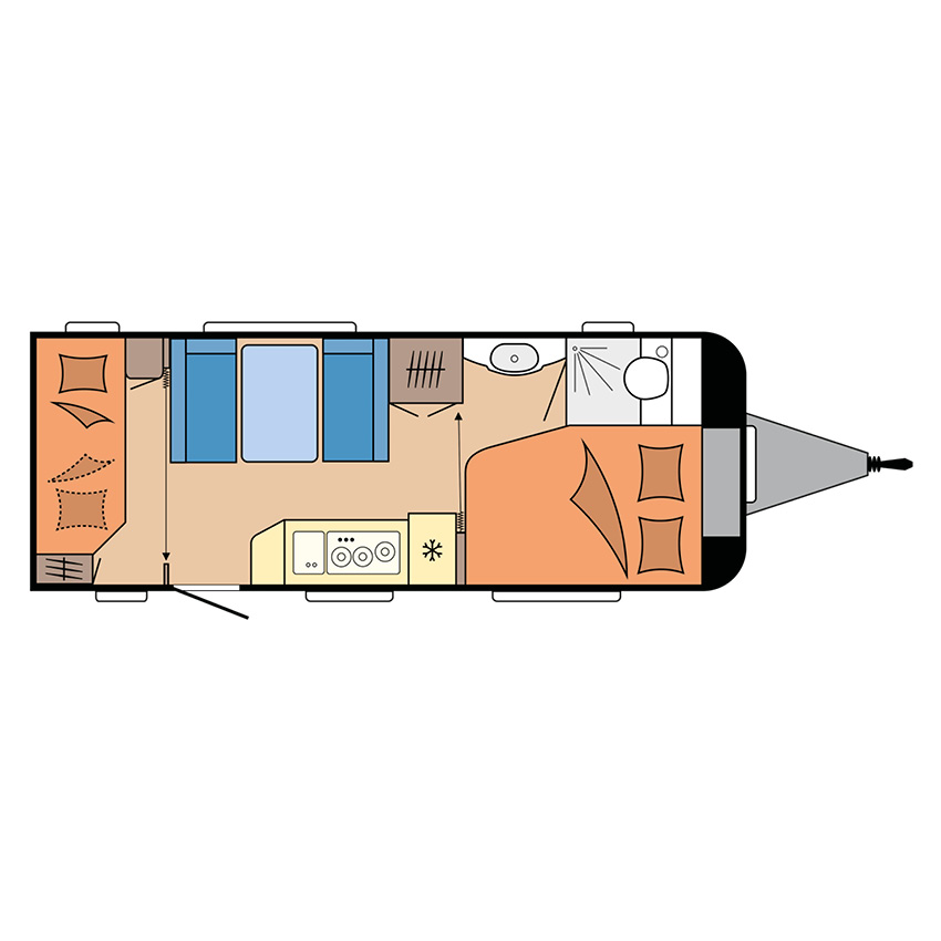 Indeling Hobby De Luxe 540 KMFe