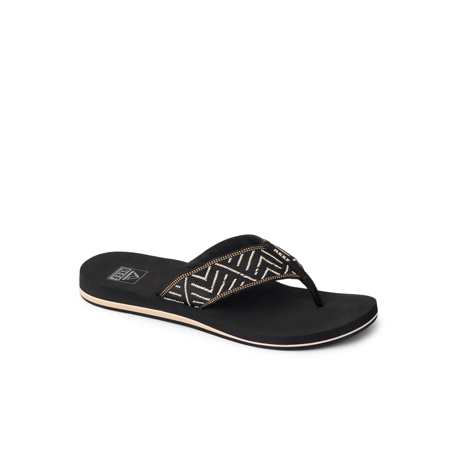 Cj9415 reef spring woven black cream main wb
