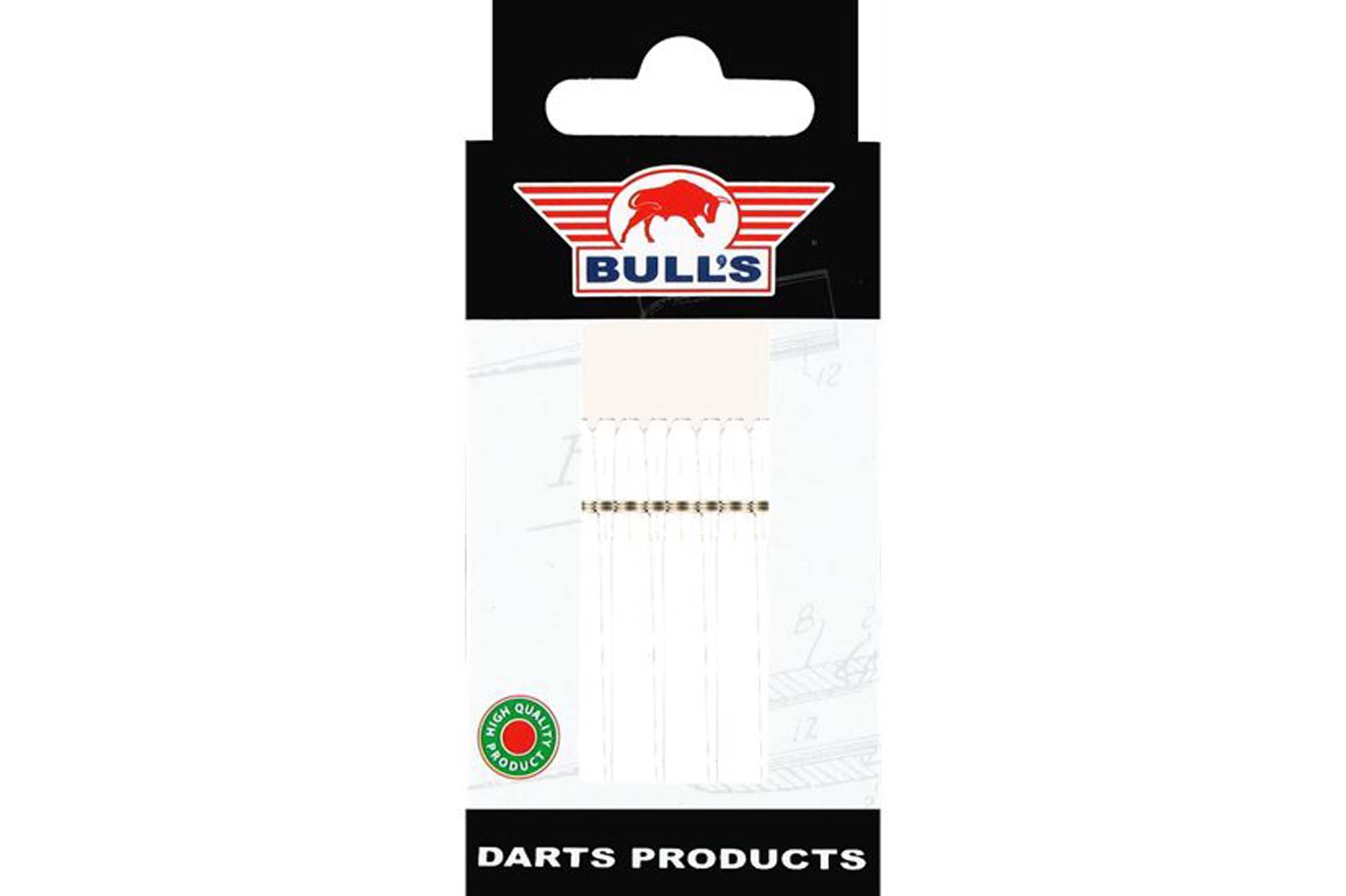 55004 dart shaft bulls nylon the original white medium ring 5pack package