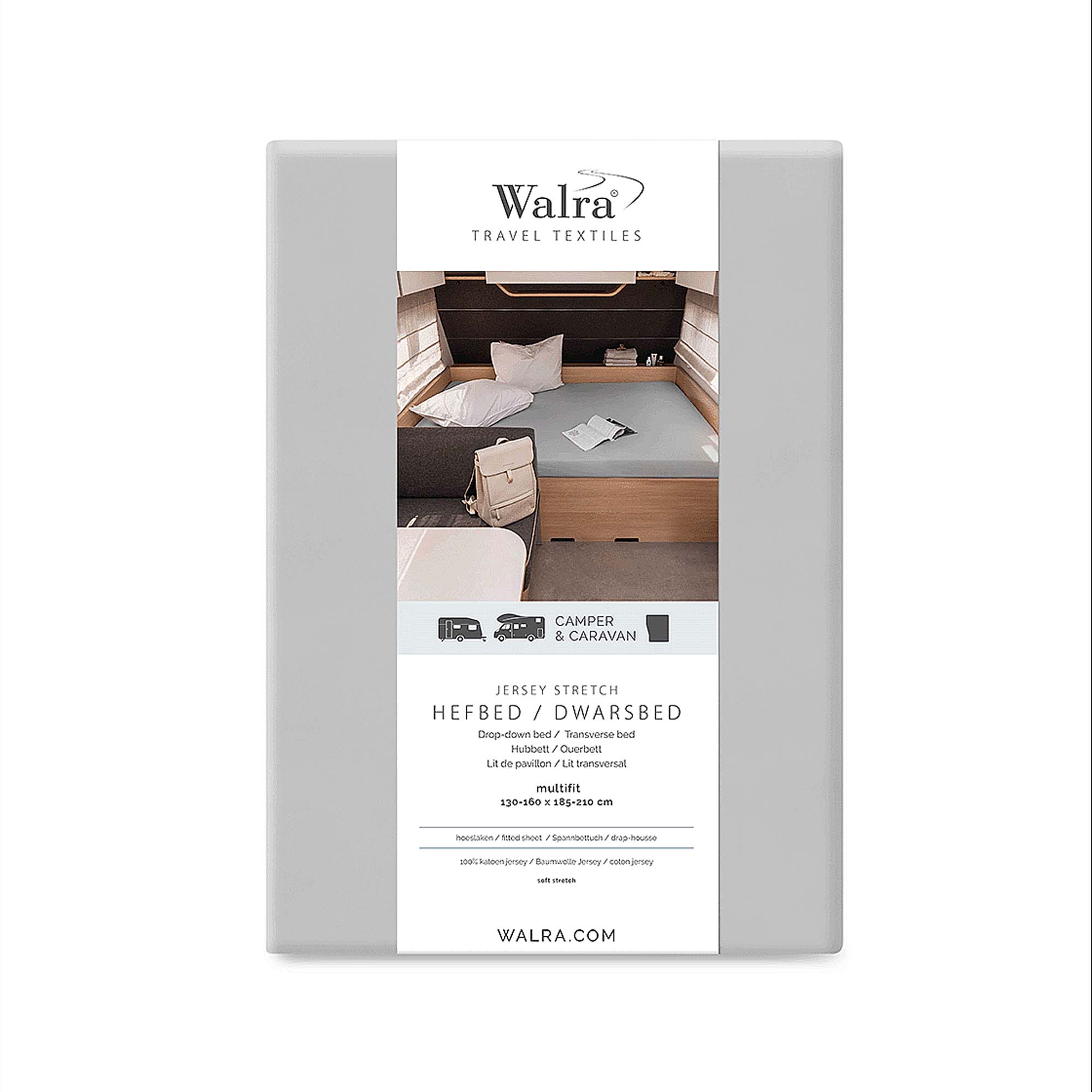 WALRA TRAVEL Jersey Hoeslaken Hefbed/Dwarsbed